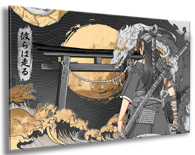 Golden Dragon - Wall Art
