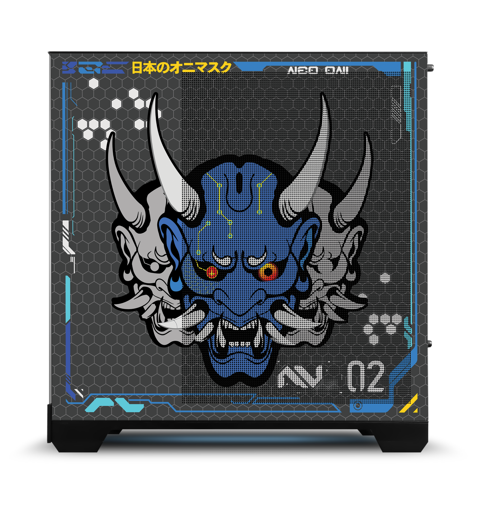 Azure Oni Print rear view
