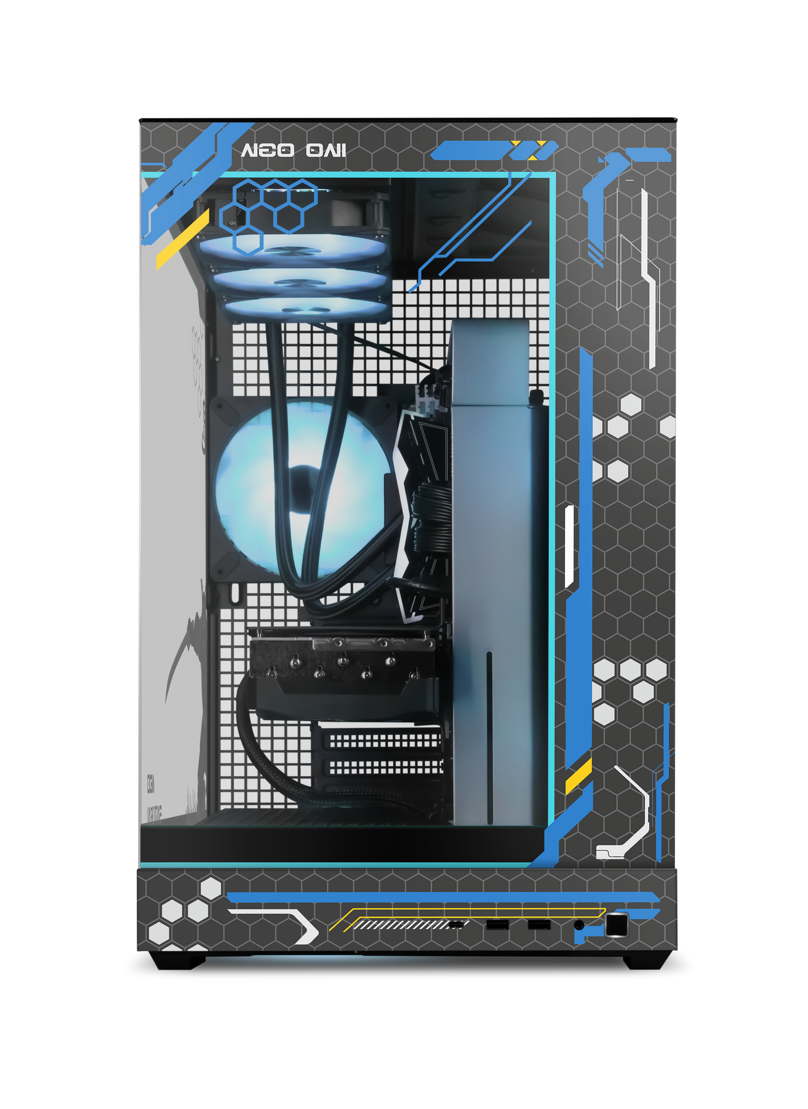 Azure Oni Print front view