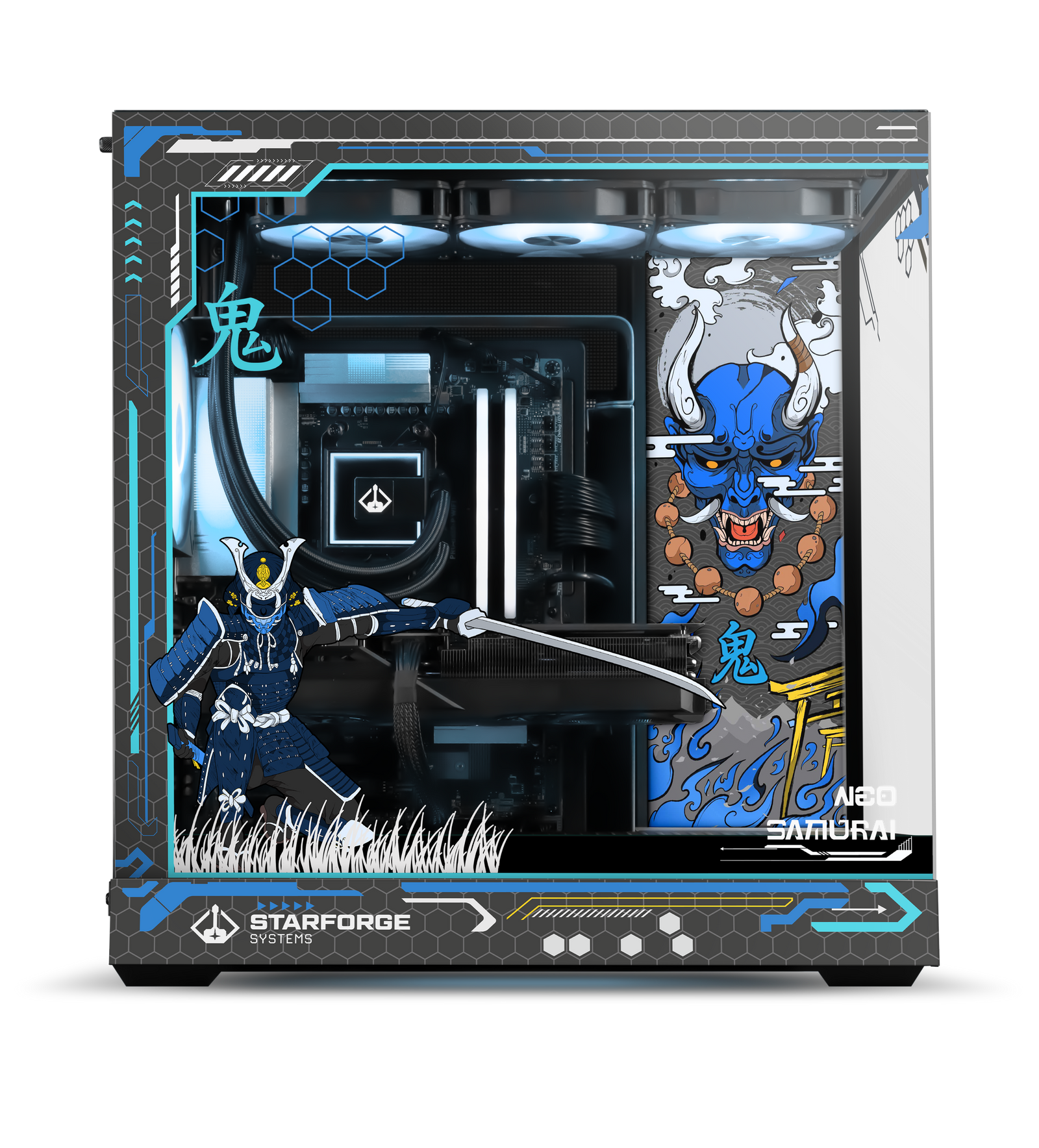 Azure Oni Print side view