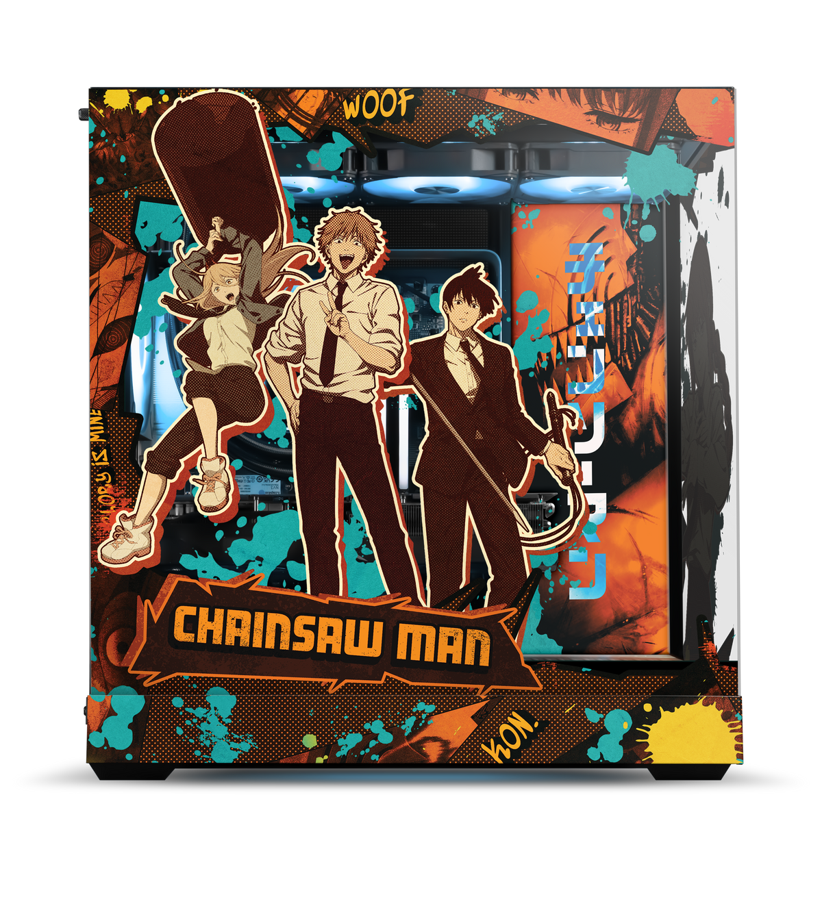 Chainsaw Man Case Print side view