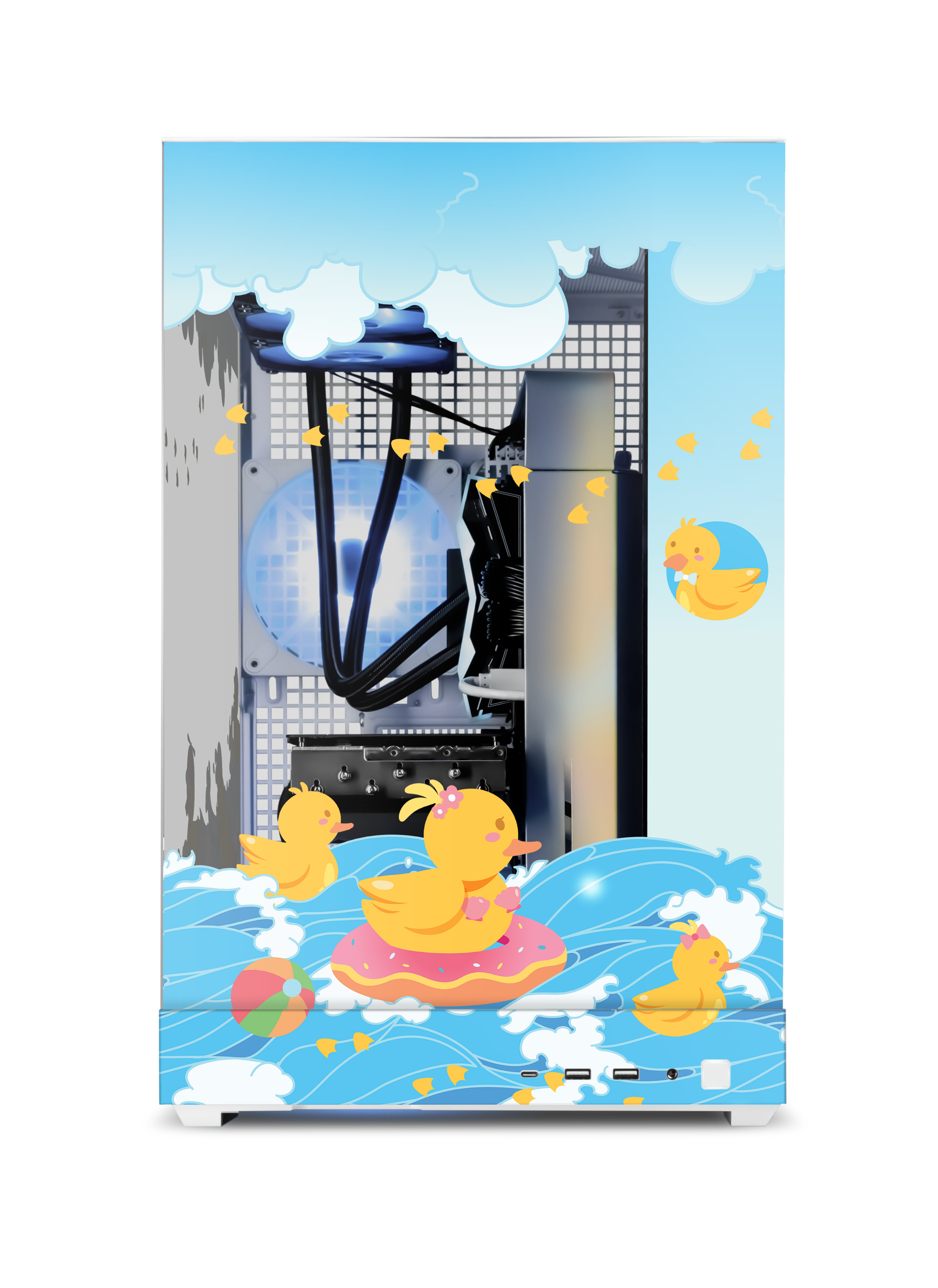 Daph's Ducks Print front view