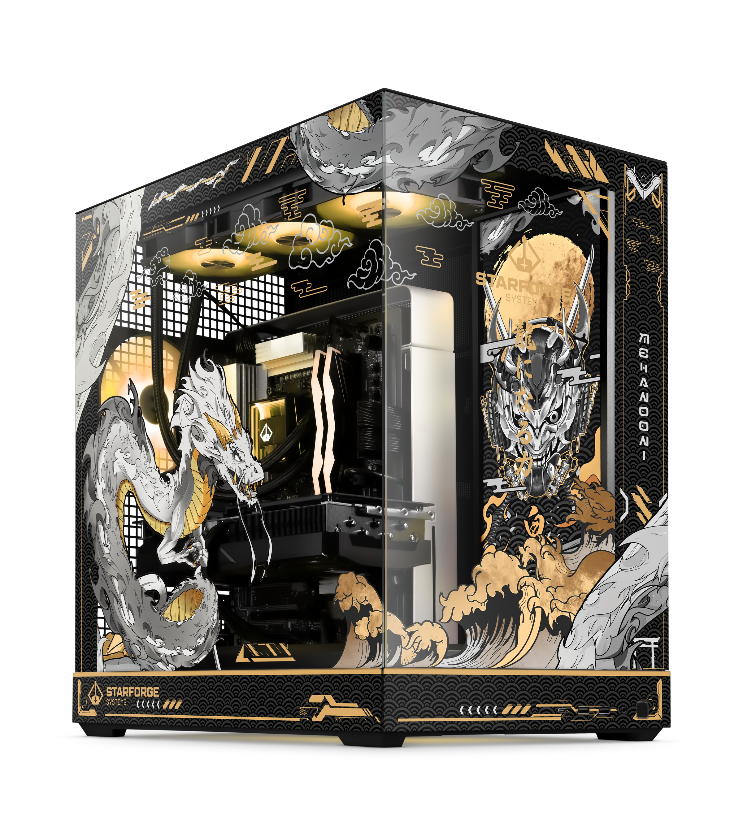 Golden Dragon Case Print angled view