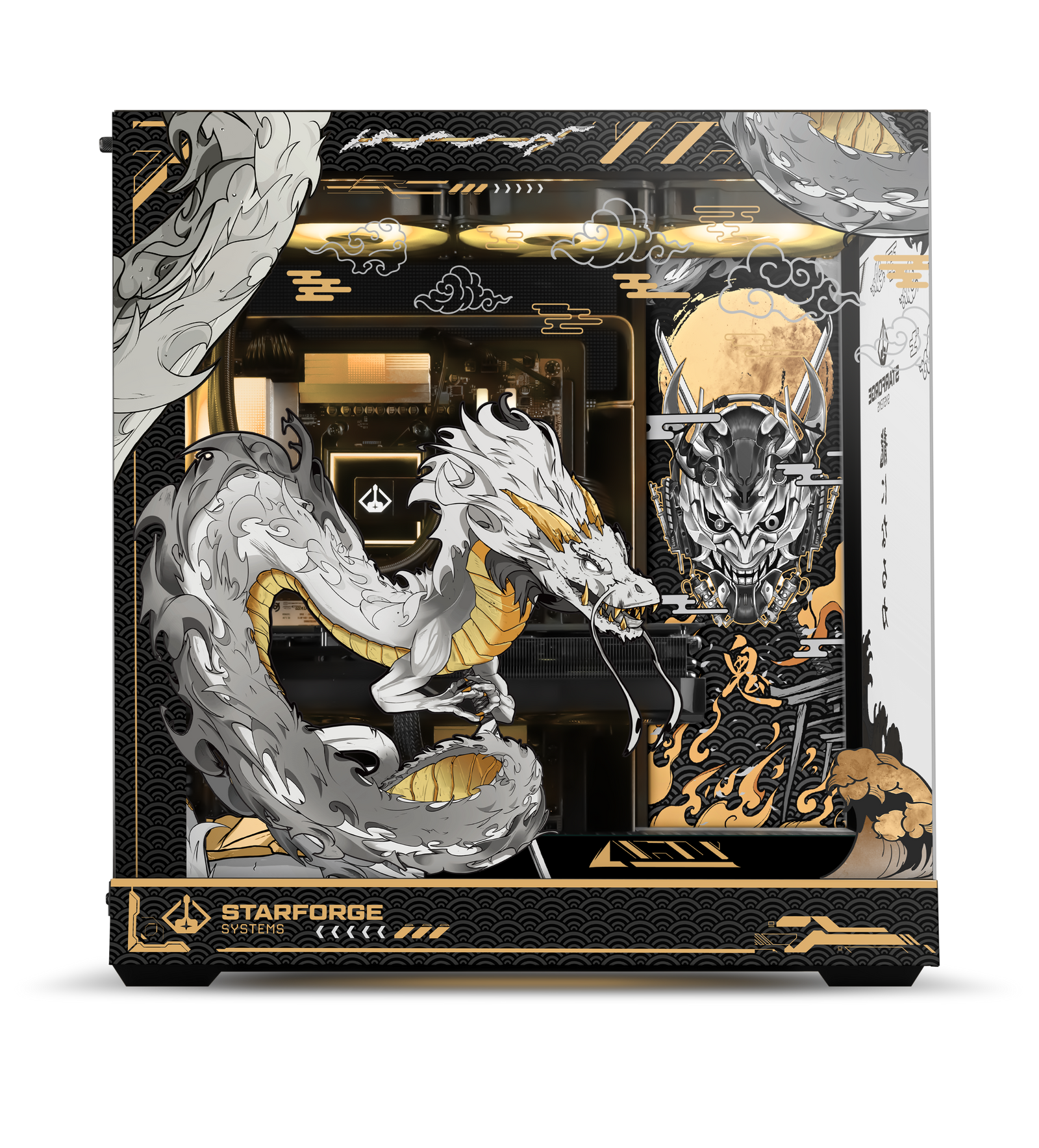 Golden Dragon Case Print side view