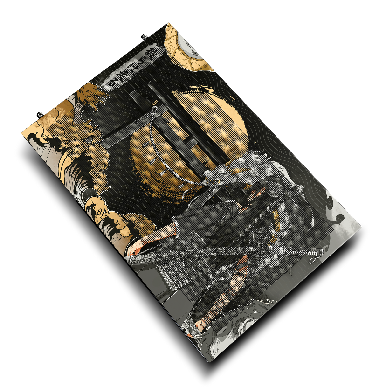 Golden Dragon Case Print top view