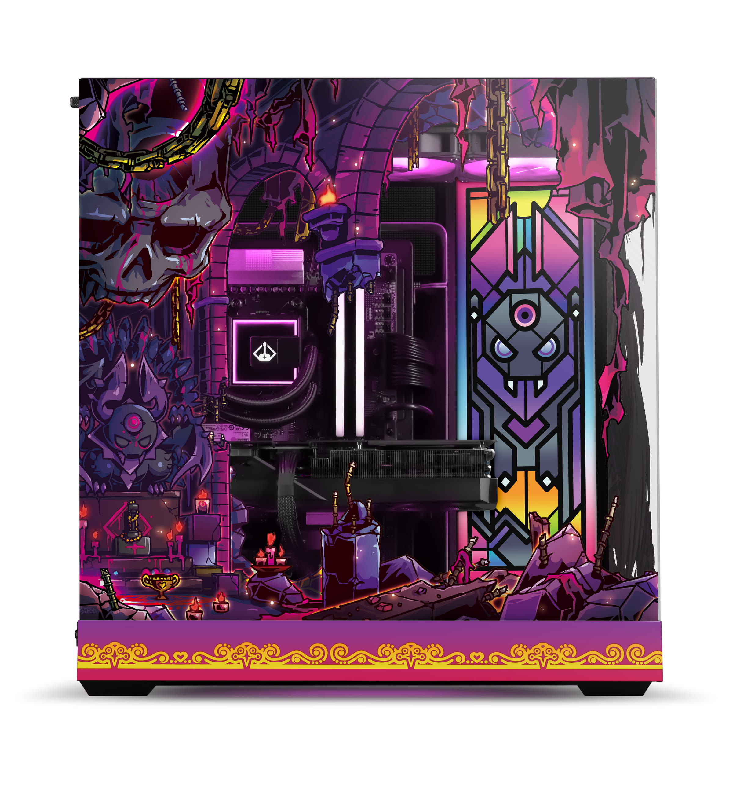 Ironmouse PC - Core angled view