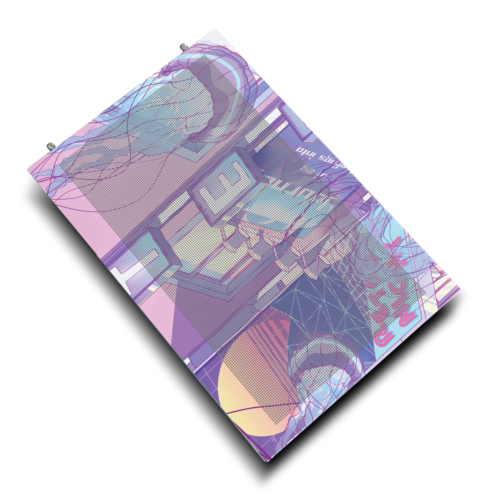 Jellyfish Crossing Case Print top view