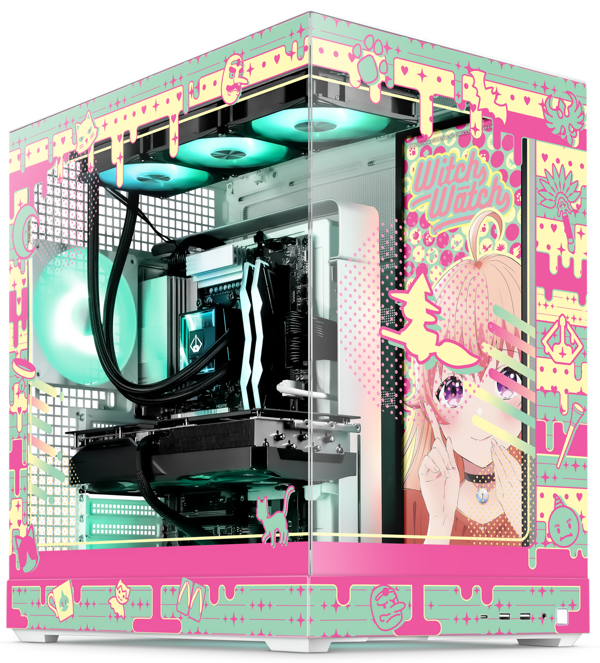Witch Watch Case Print angled view