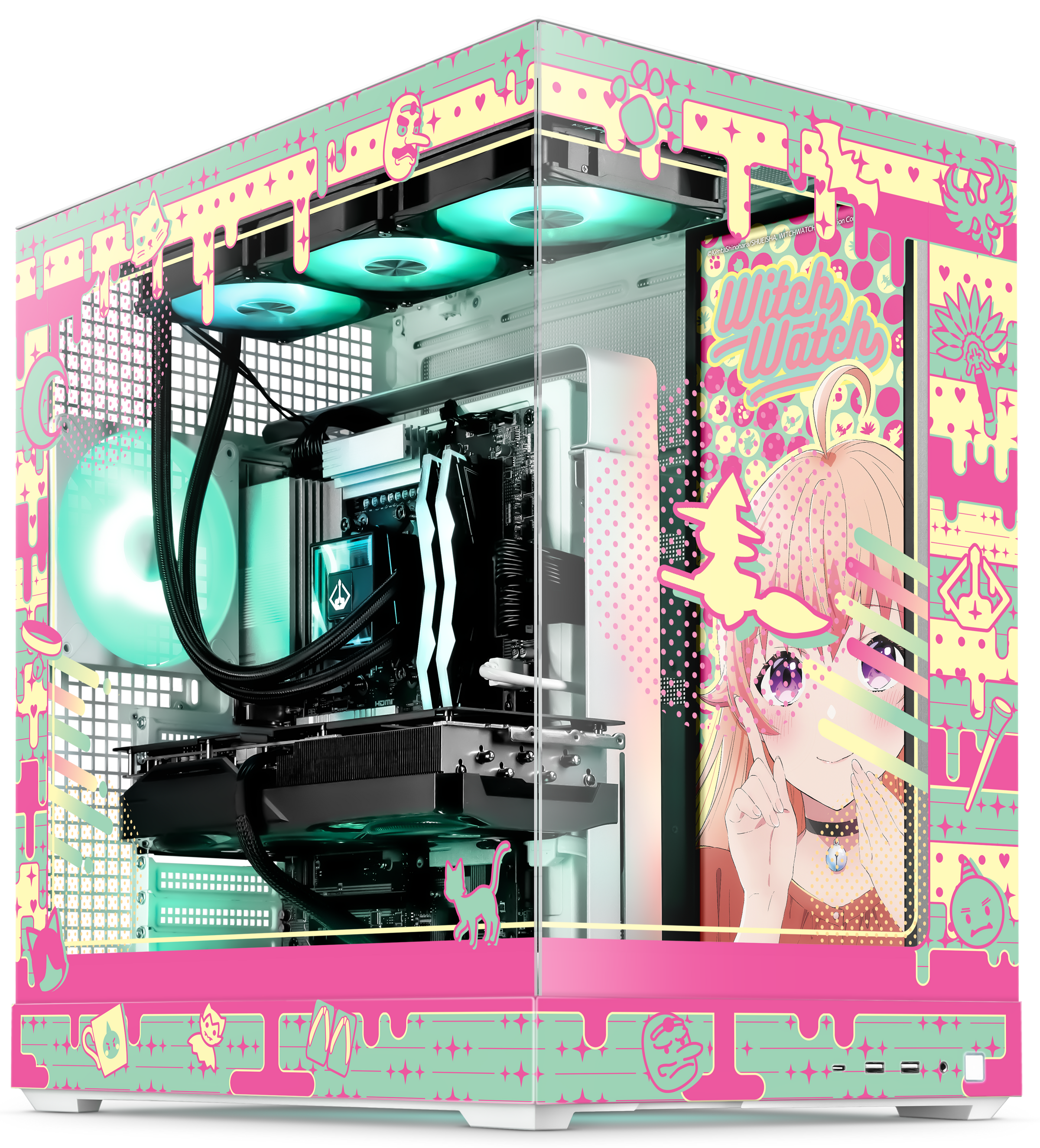 Witch Watch Case Print angled view