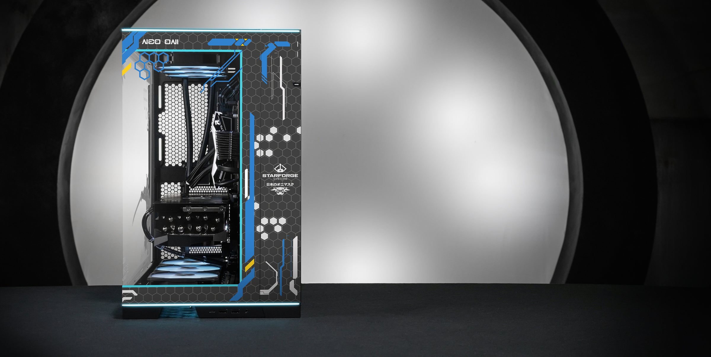 Azure Oni Print front view