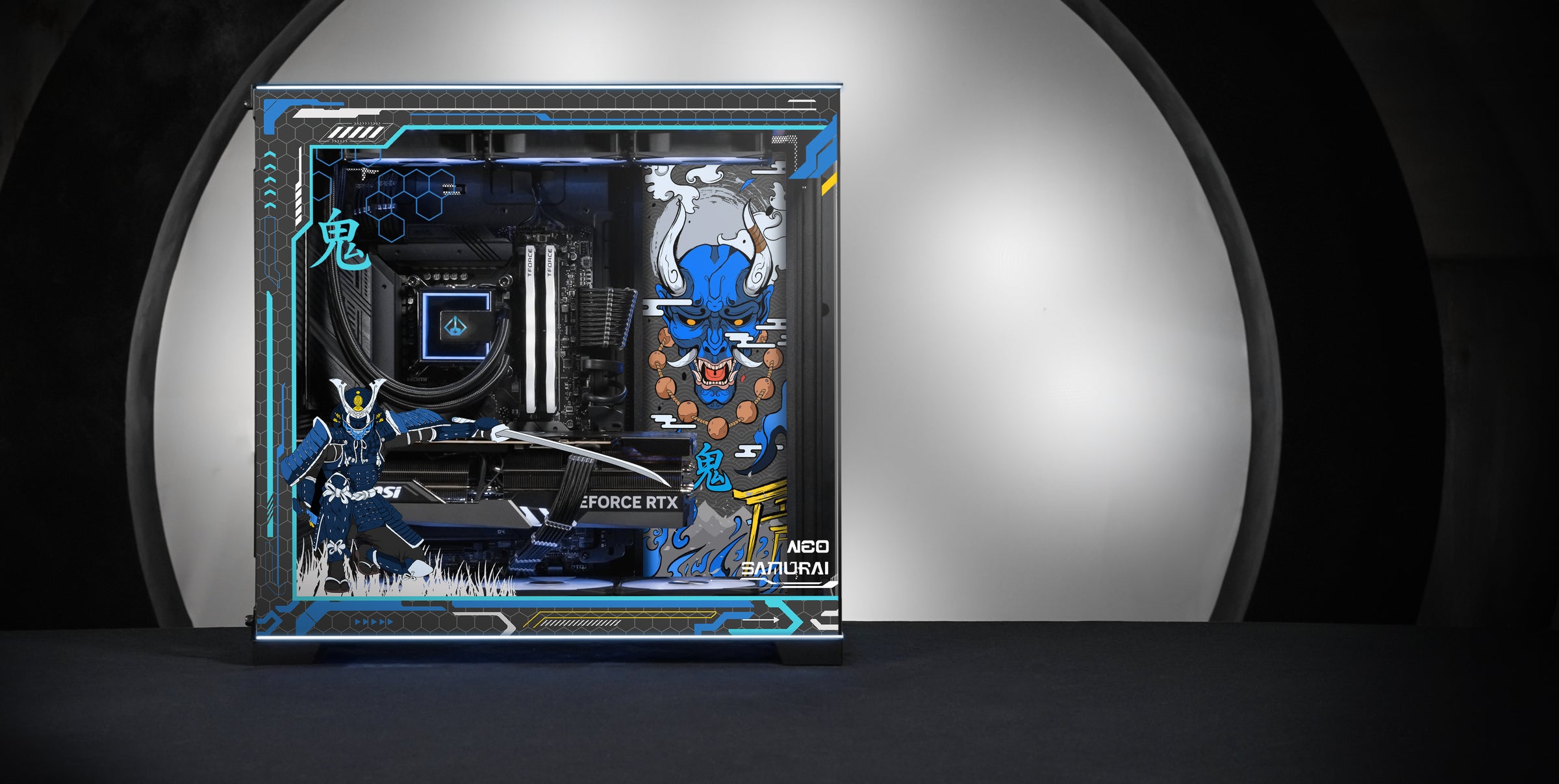 Azure Oni Print side view