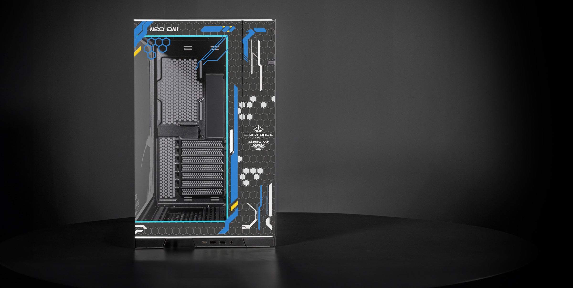 Azure Oni Case front view