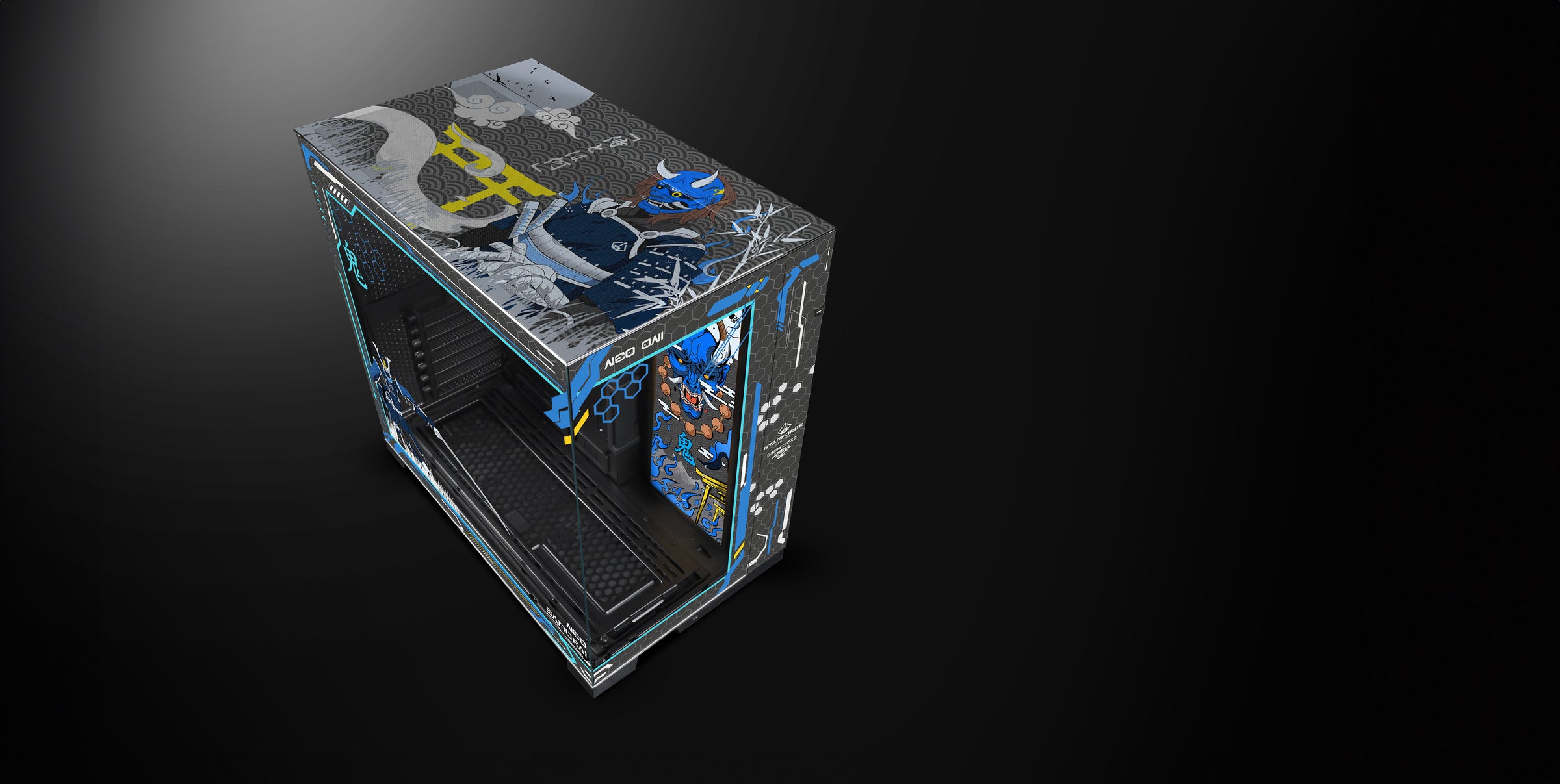 Azure Oni Case top view