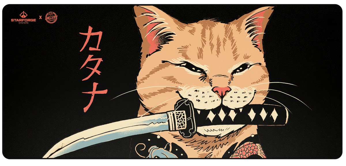Mat Katsページ Cat Ana - Desk Mat– Starforge Systems