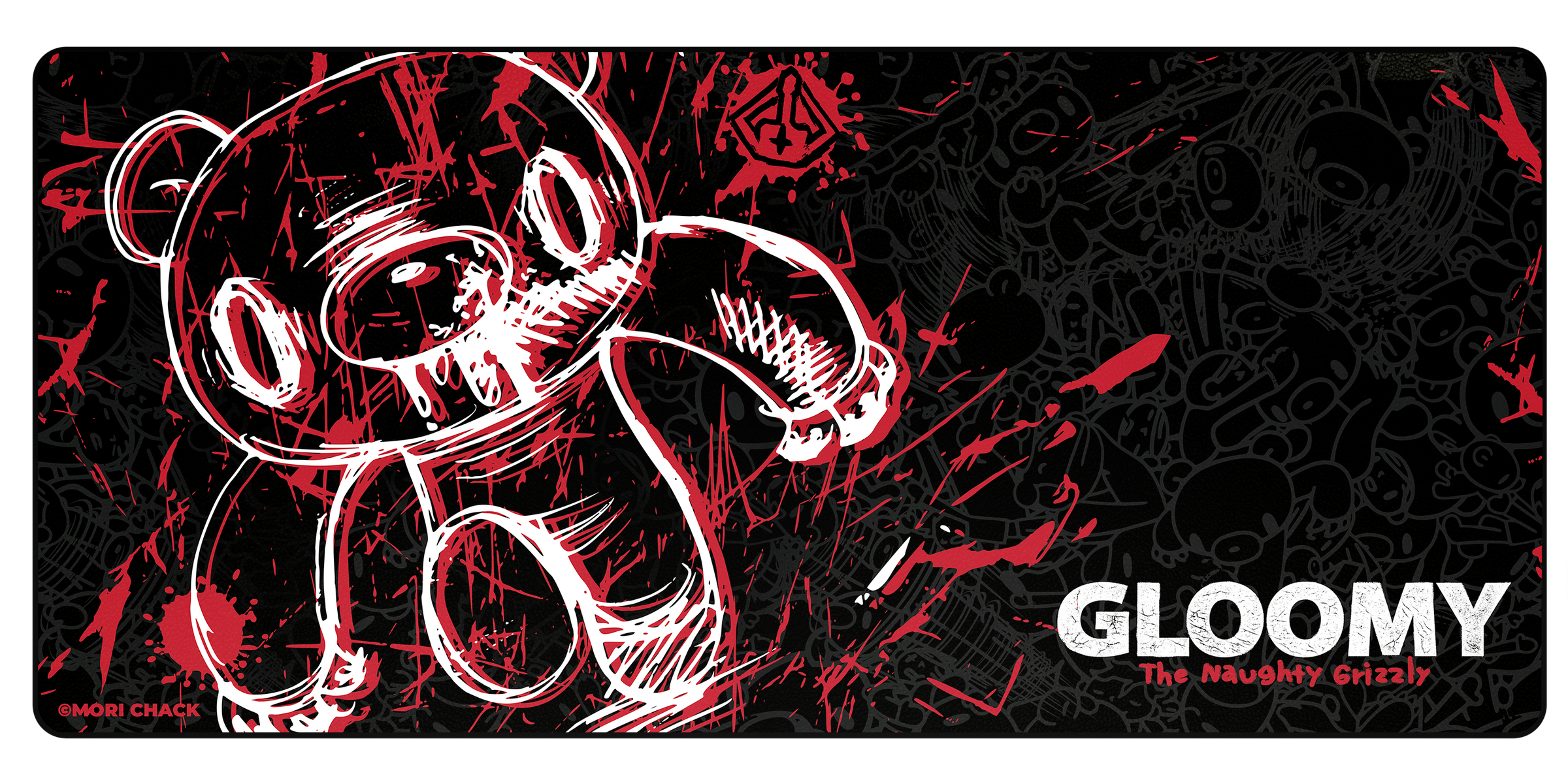 Gloomy Bear Desk Mat – Blackout | Starforge Systems