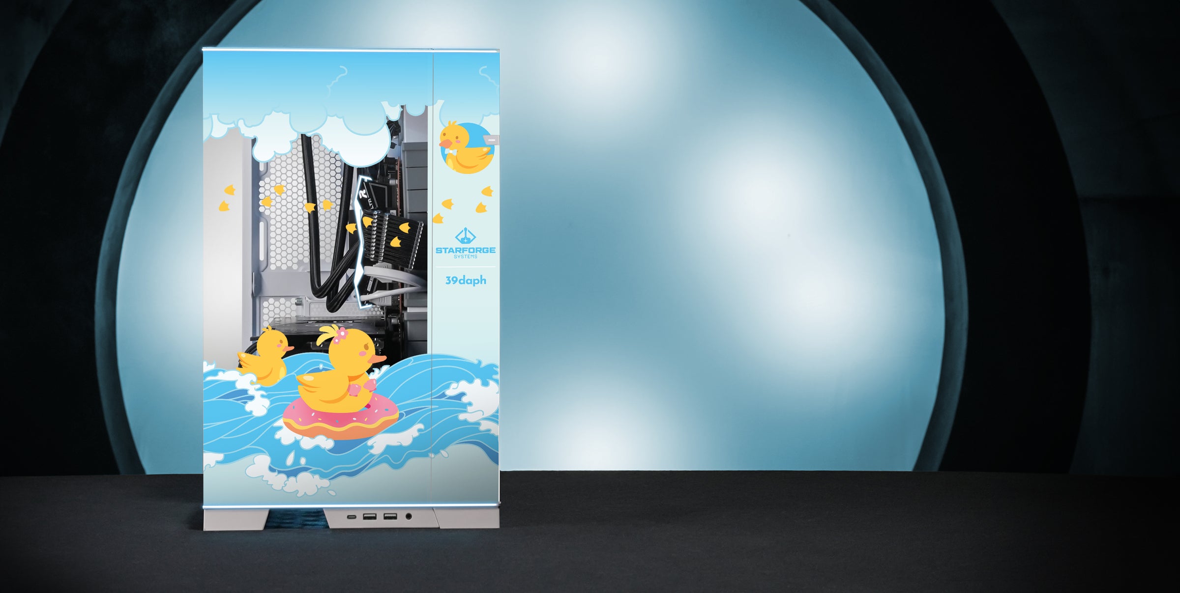 Daph's Ducks Print front view