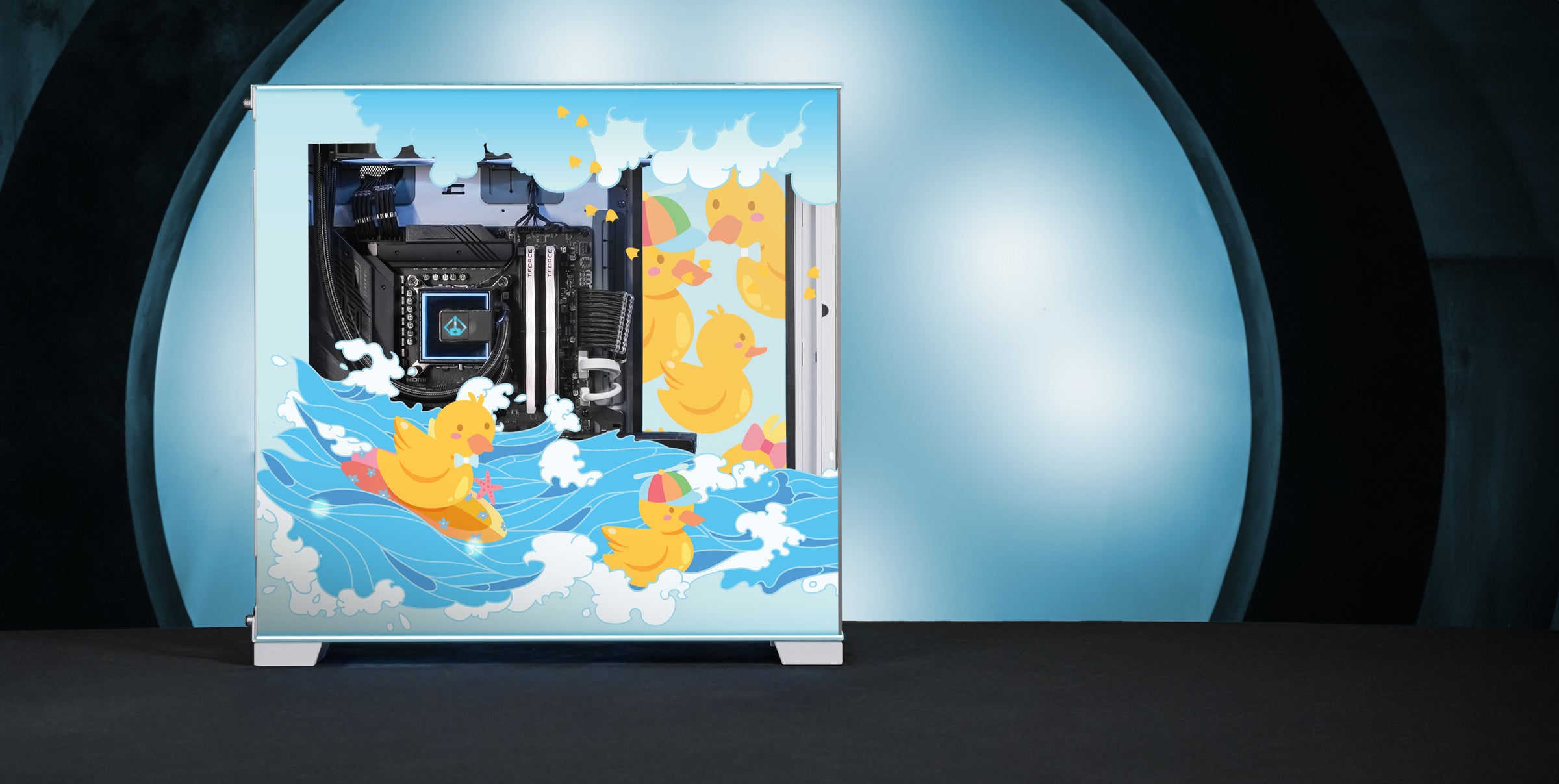 Daph's Ducks Print side view