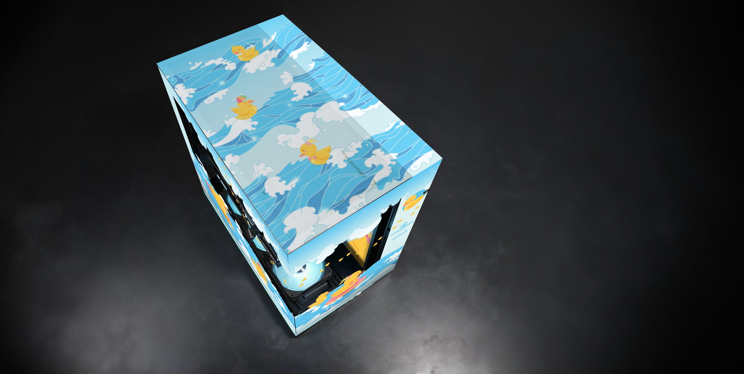 Daph's Ducks Print top view