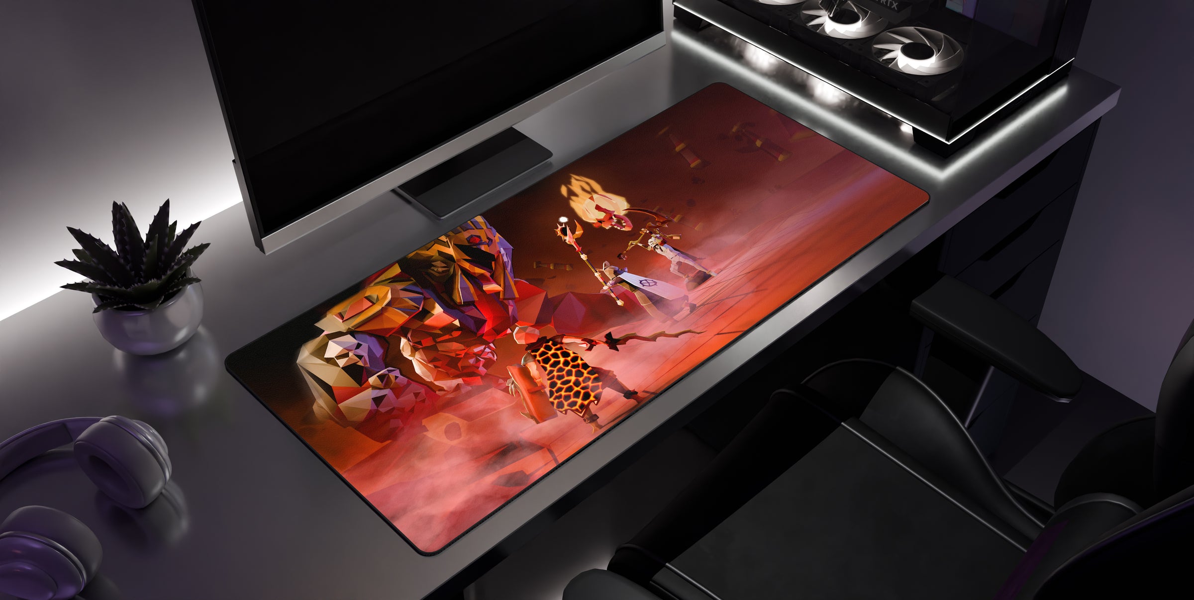 Leagues II - Desk Mat side view