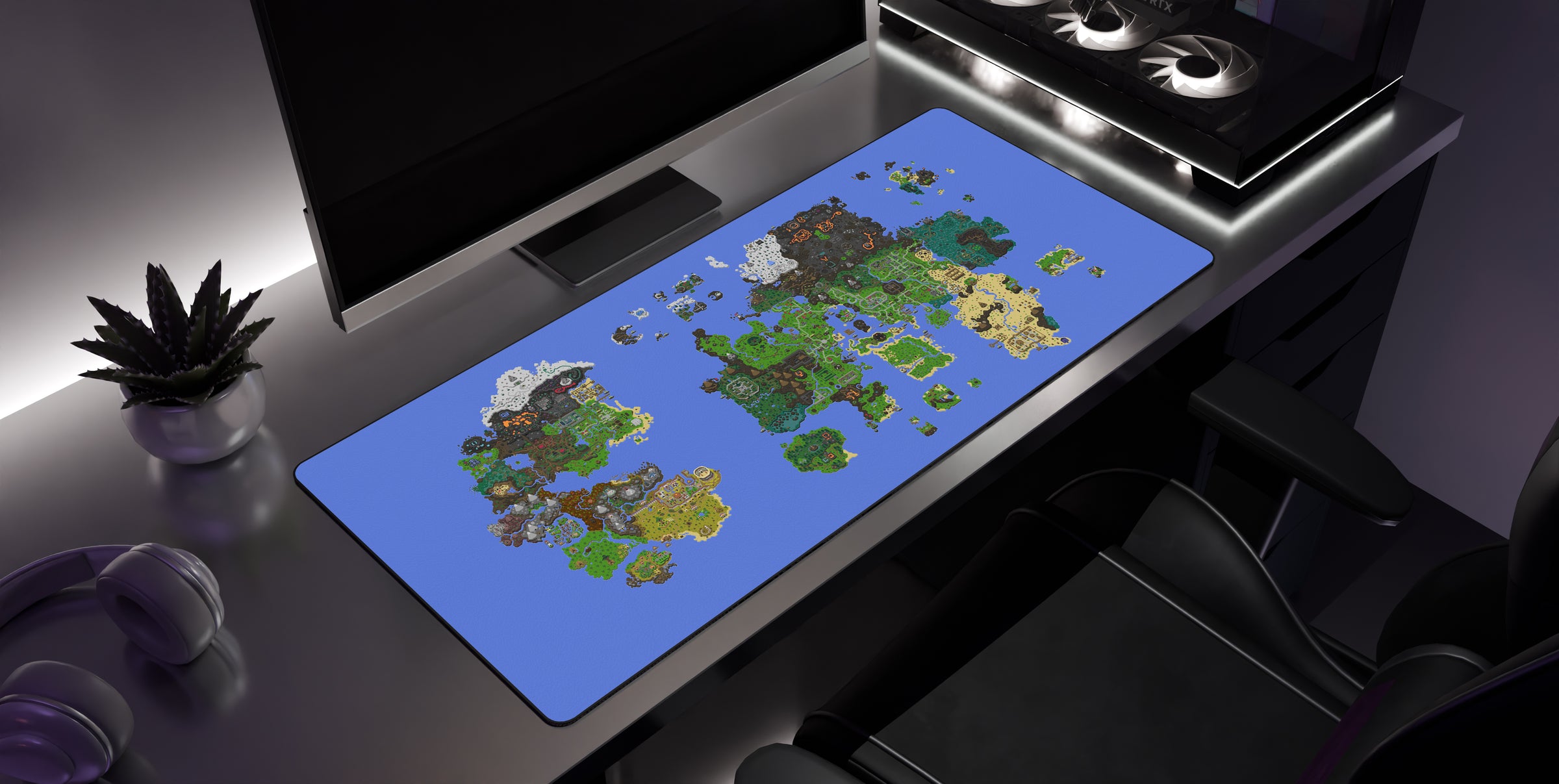 Gielinor - Desk Mat side view