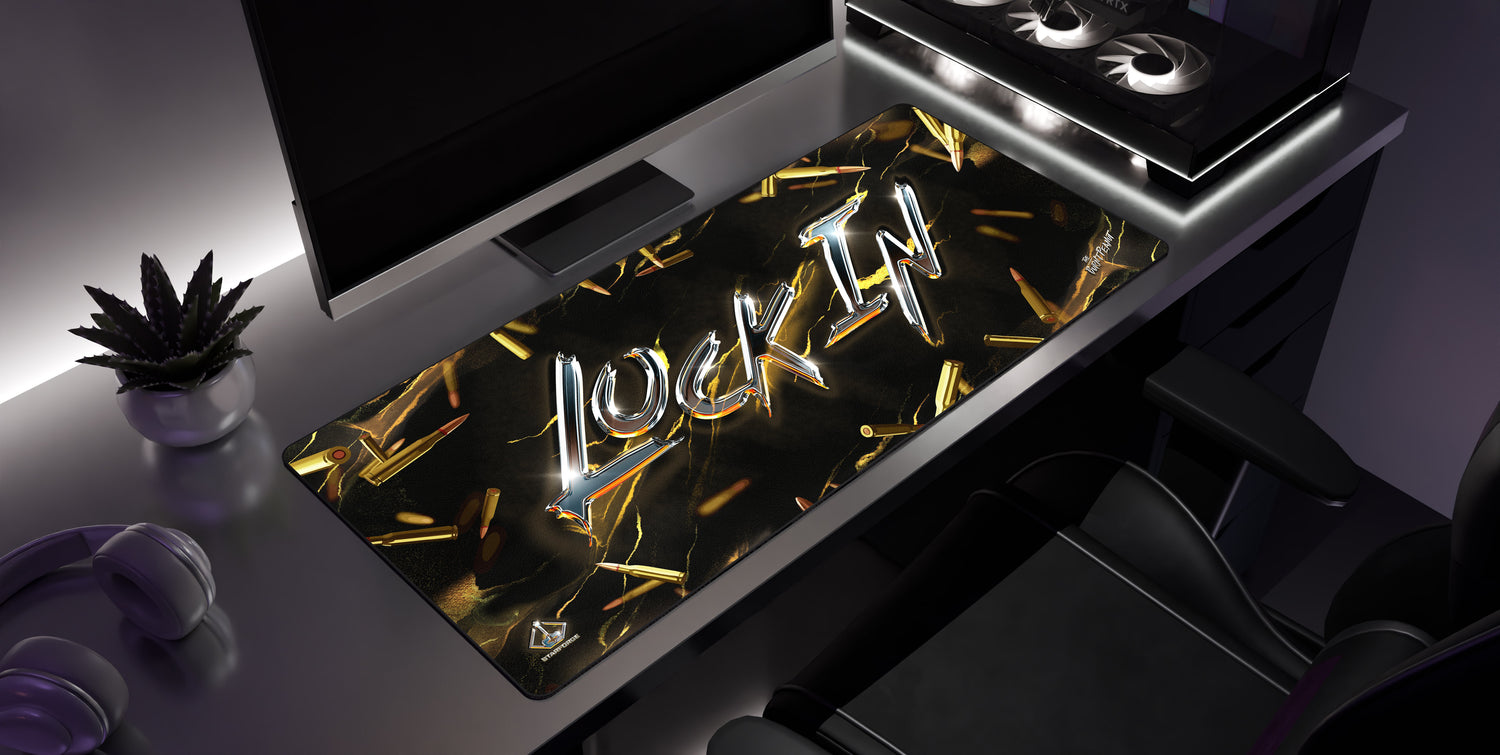 Starforge Systems - Lock In - Burnt Peanut Desk Mat