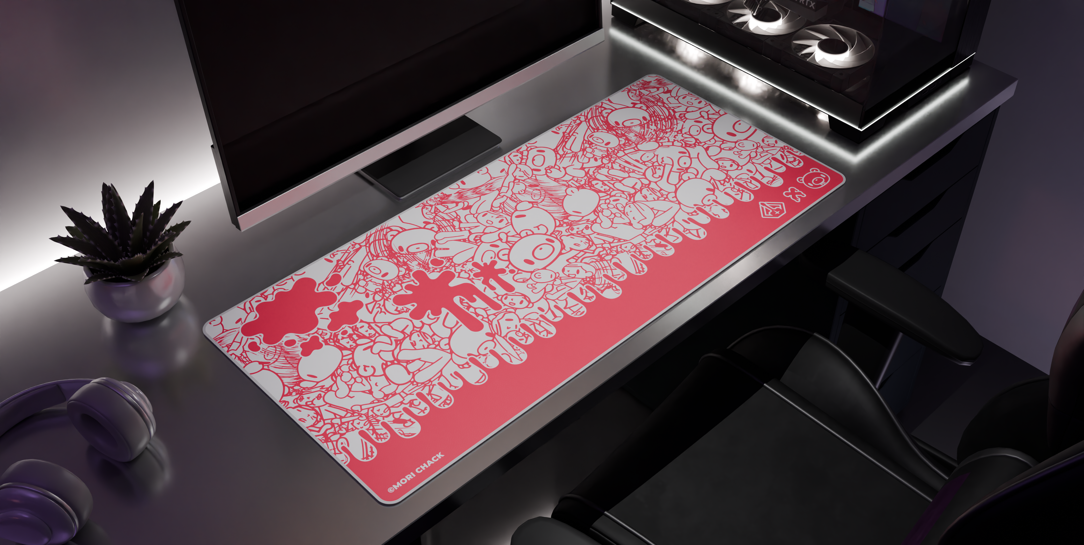 Best Frenemies - Desk Mat side view