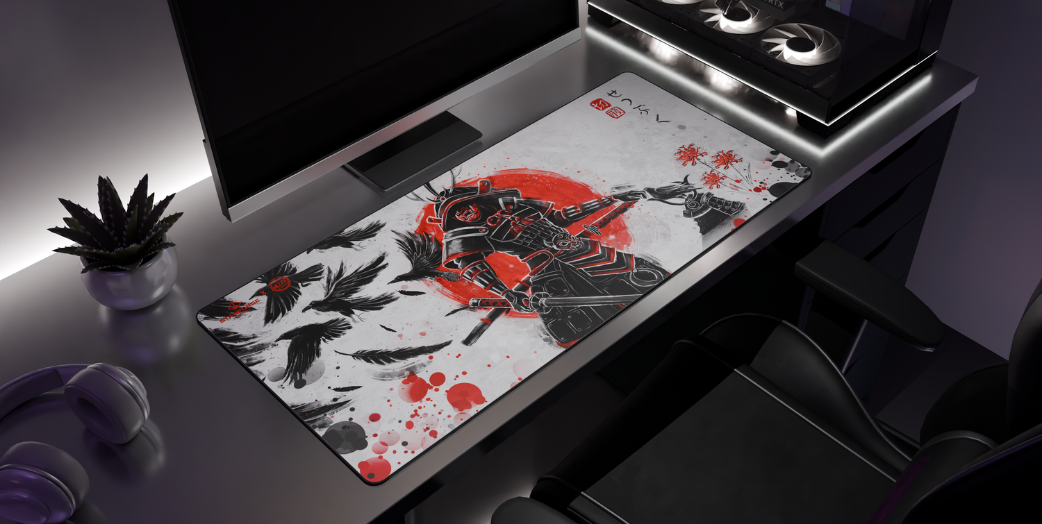 Starforge Systems - Ruby Art Samurai - Desk Mat