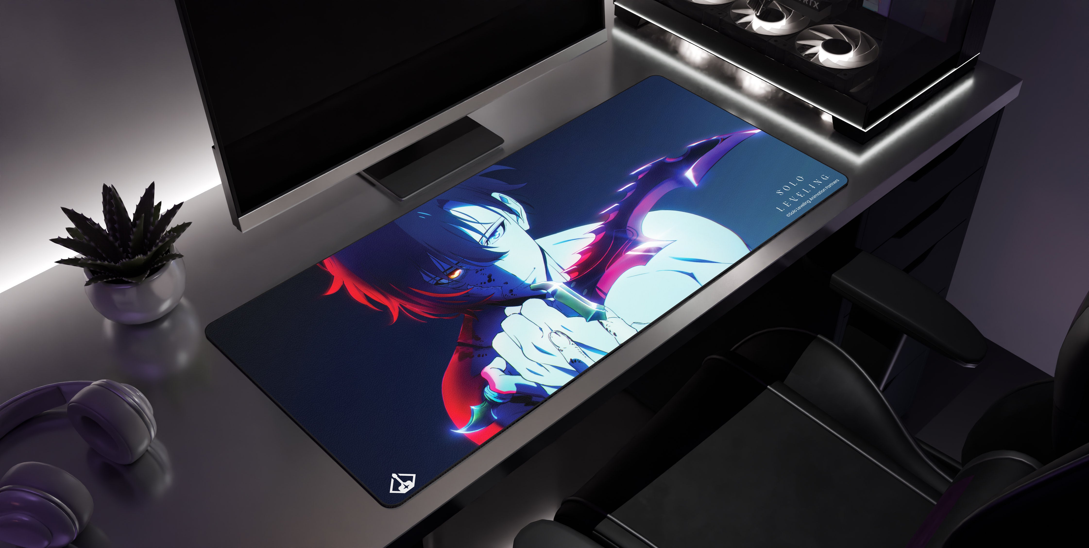 Dagger - Solo Leveling Desk Mat side view