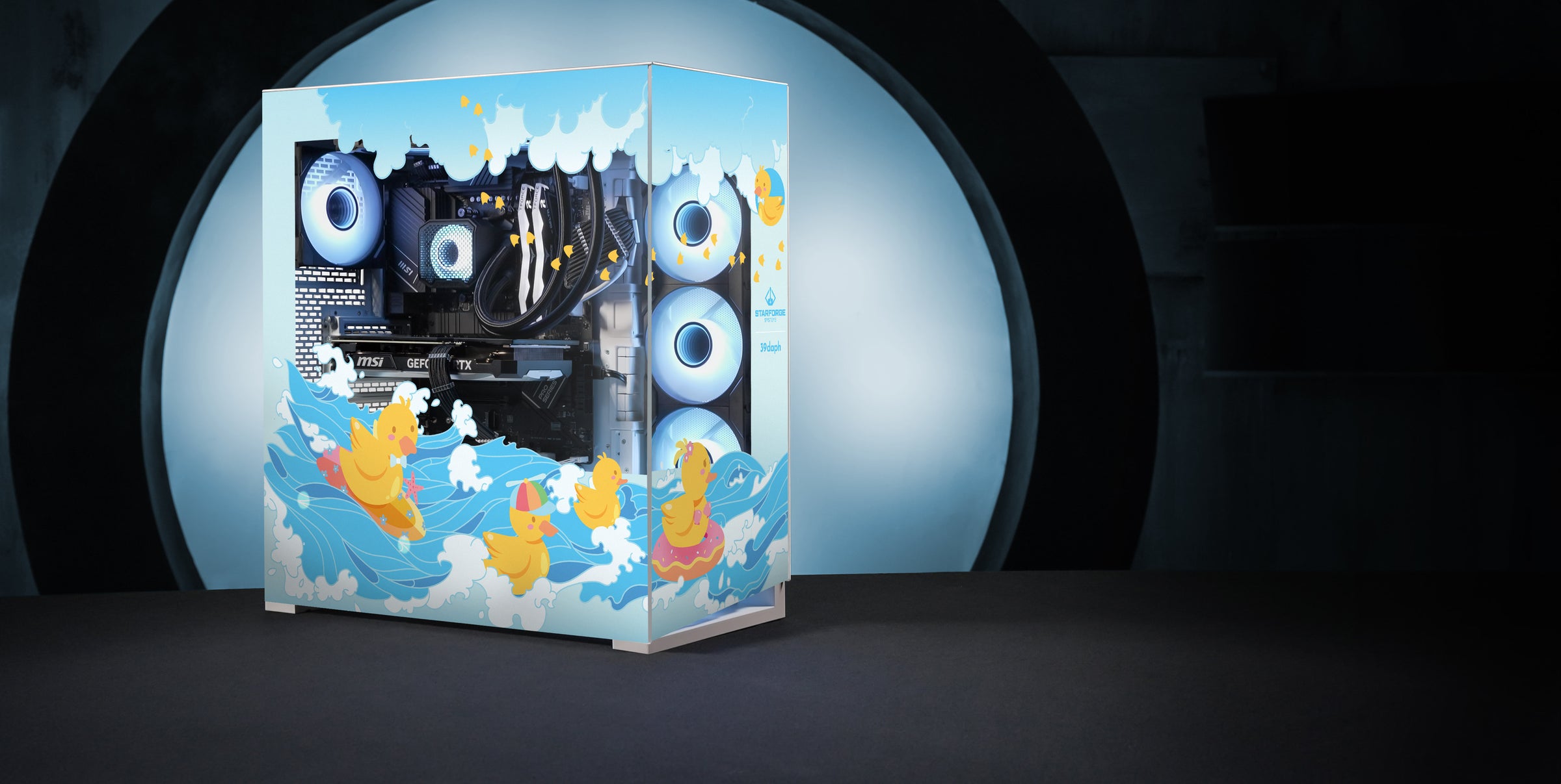 Daph's Ducks Print Navigator angled view