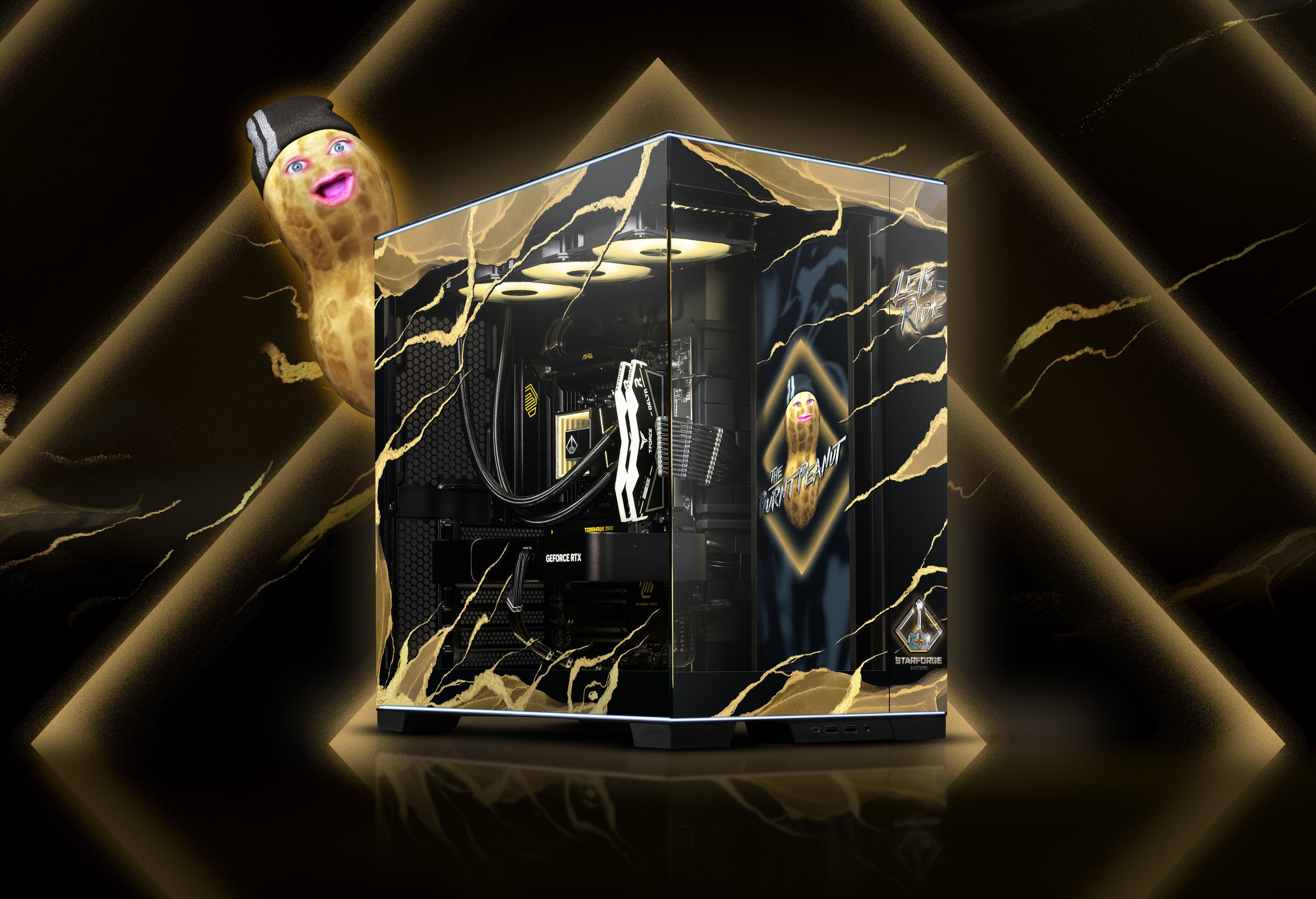 TheBurntPeanut Founders Edition PC angled view