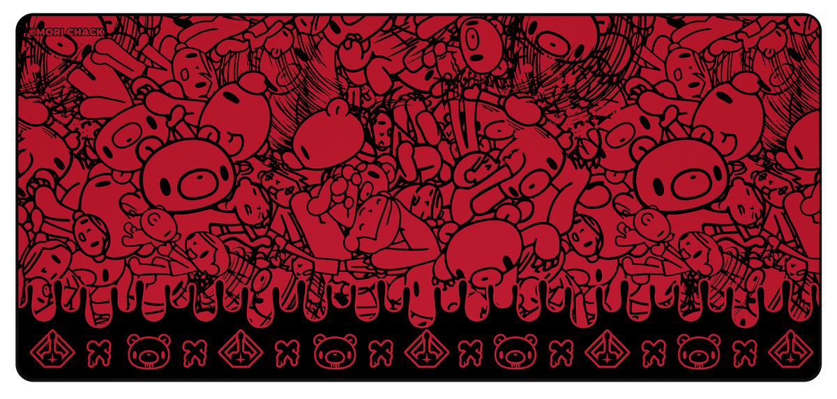 Gloomy Bear Desk Mat – Seeing Red | Starforge Systems