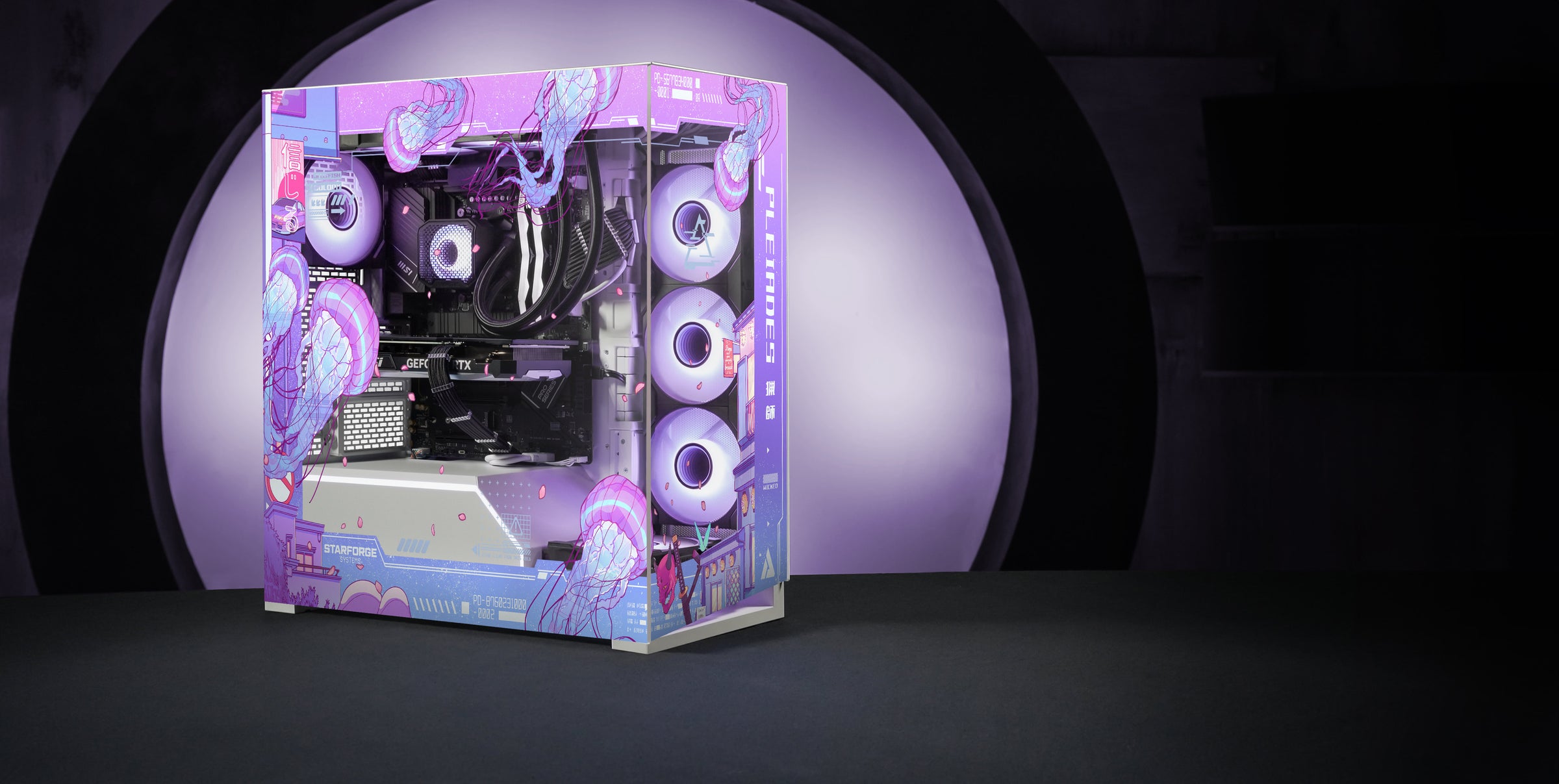 Jellyfish Crossing Print Navigator angled view