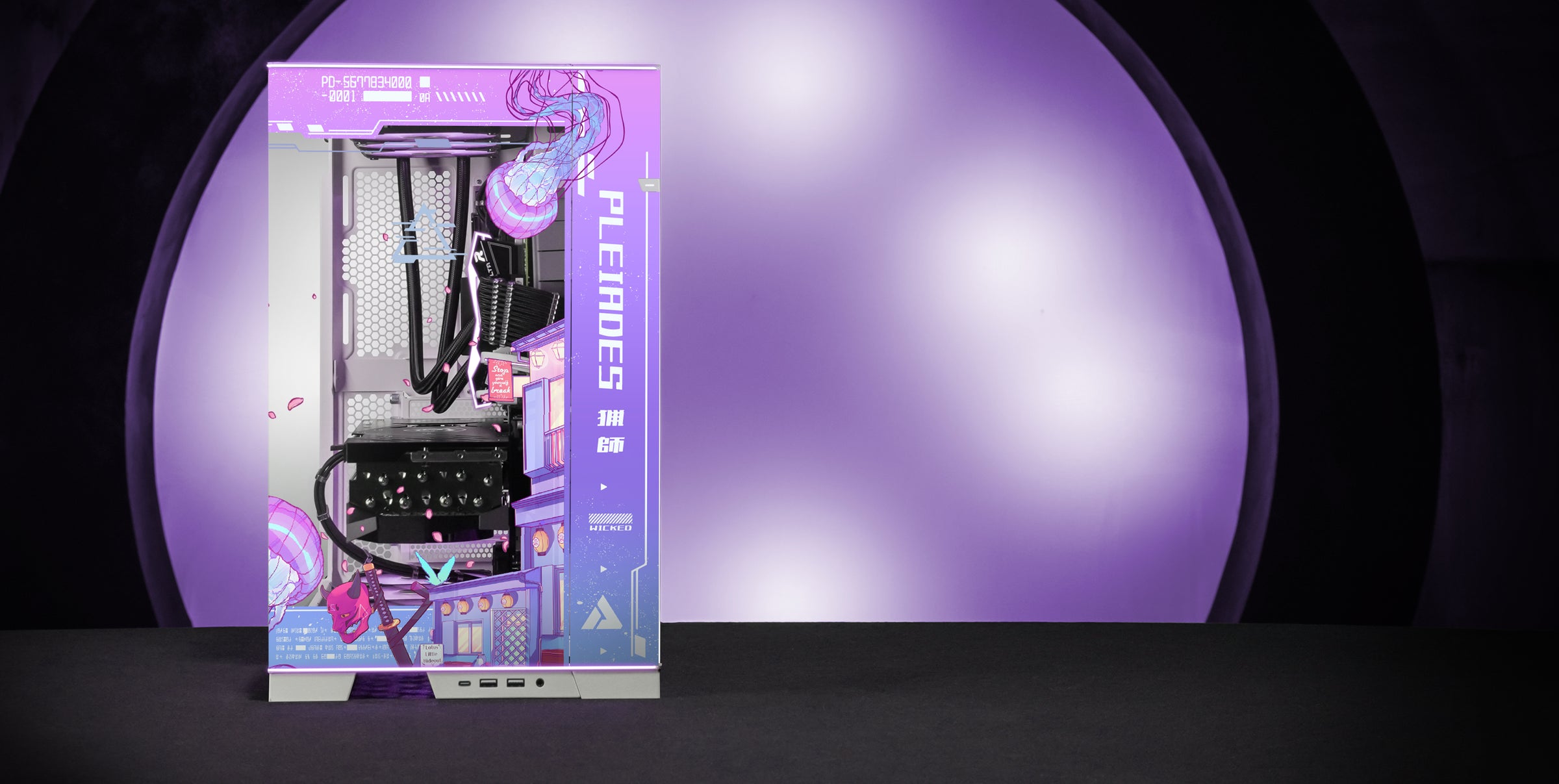 Jellyfish Crossing Print front view