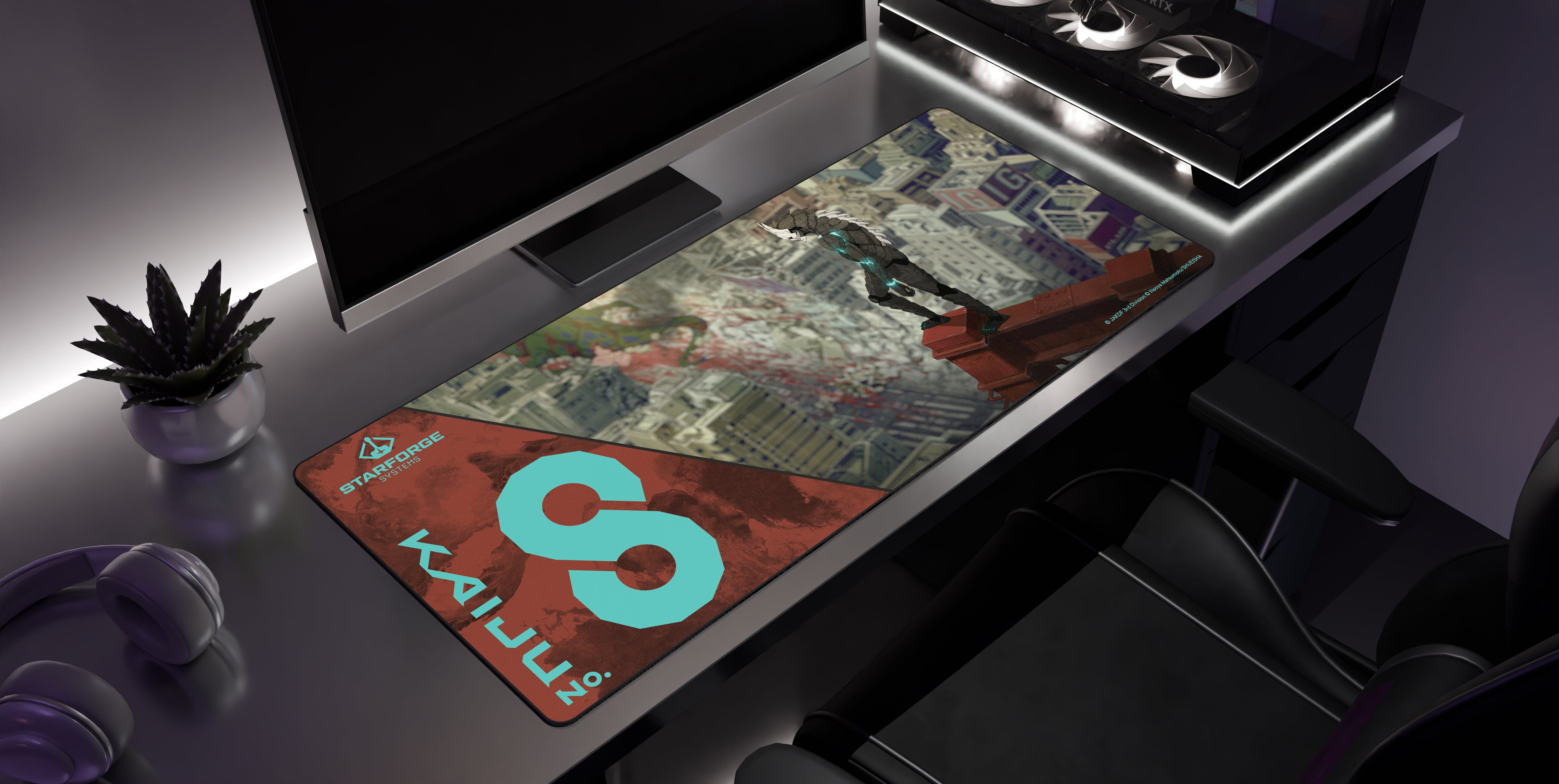 Hyakkei 004 - Kaiju Desk Mat side view