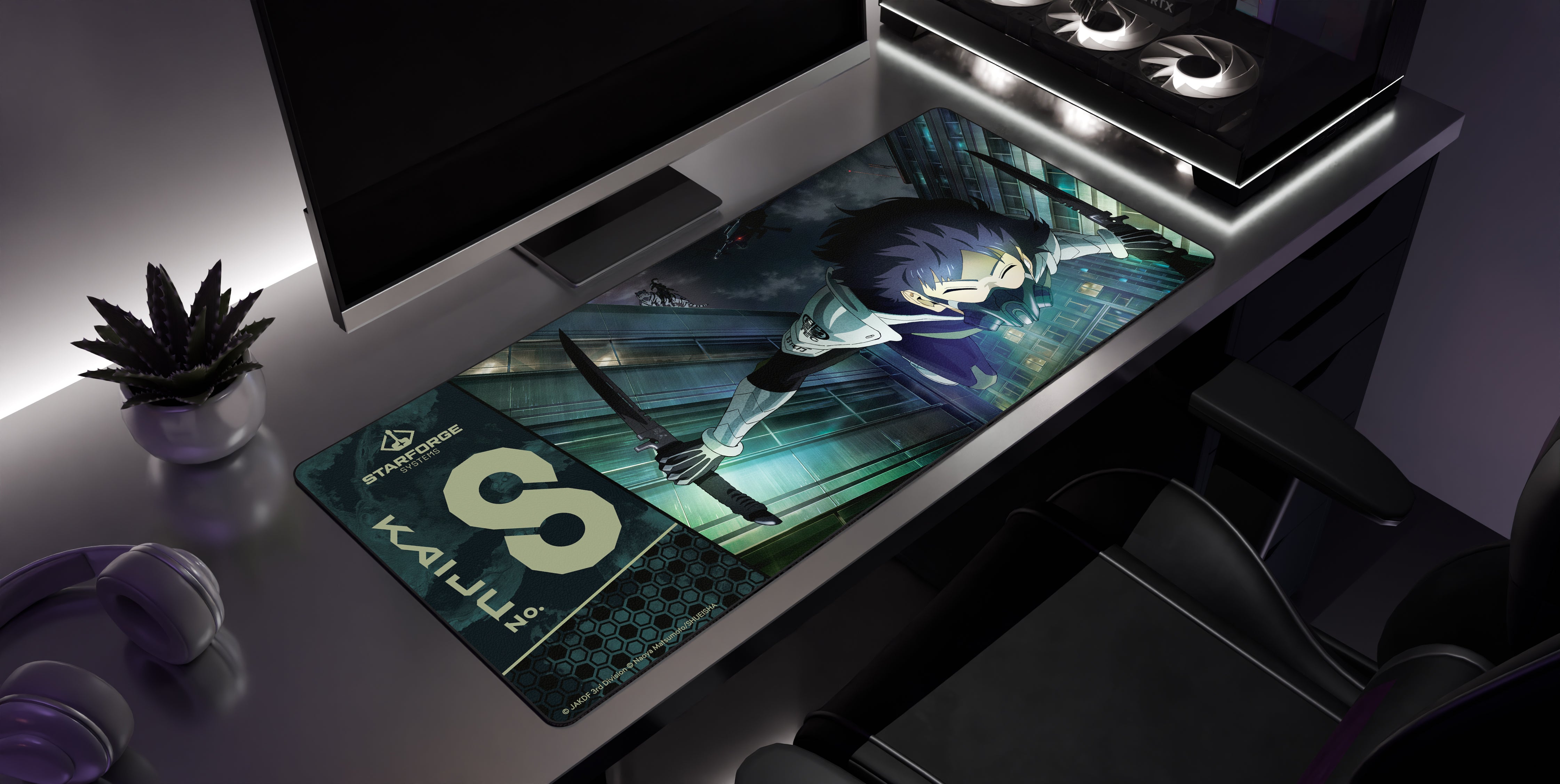 Hyakkei 003 - Kaiju Desk Mat side view
