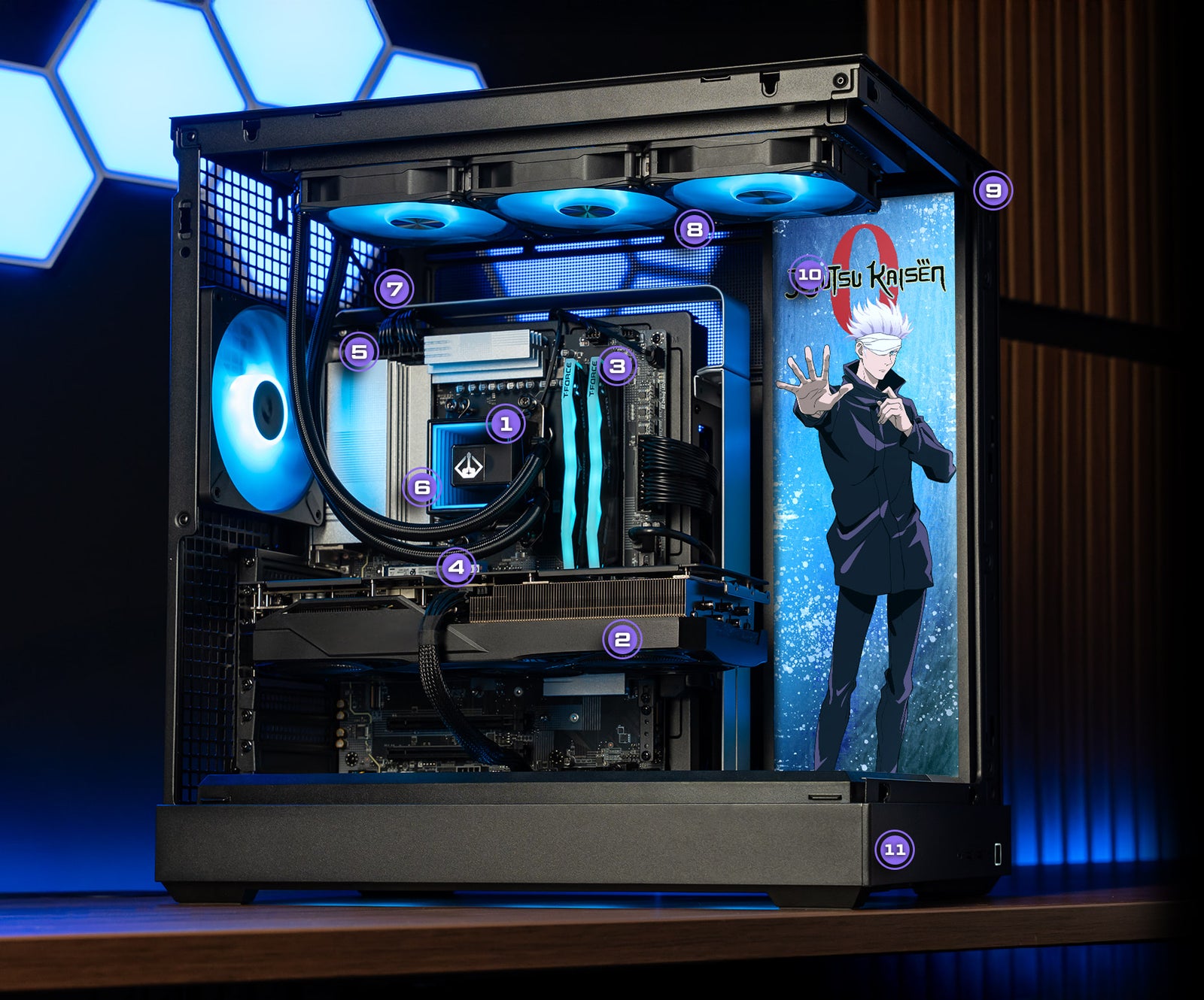 PC diagram with components labeled