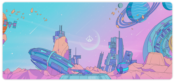Lunarian Desk Mat || card