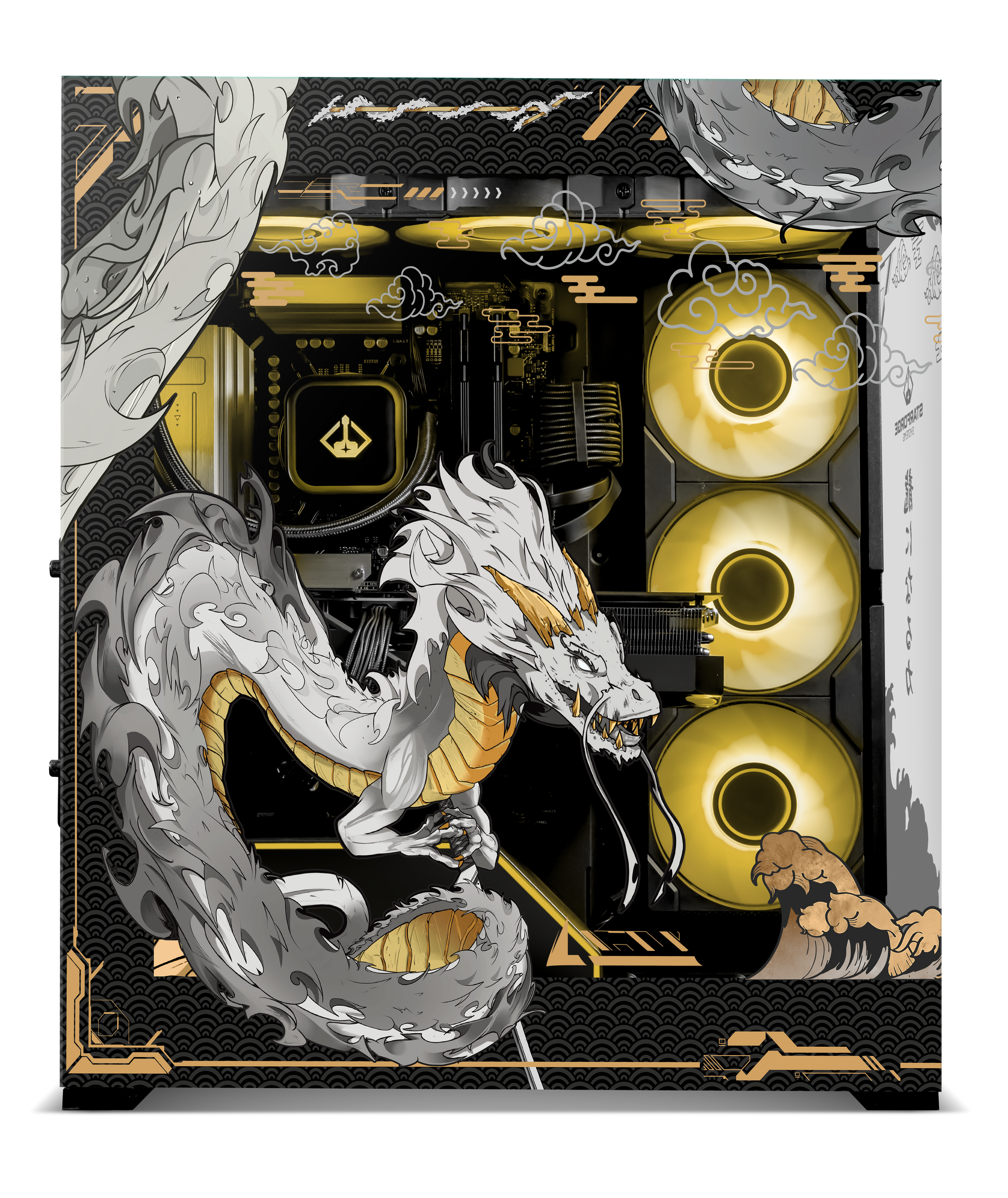 Golden Dragon Print Navigator side view