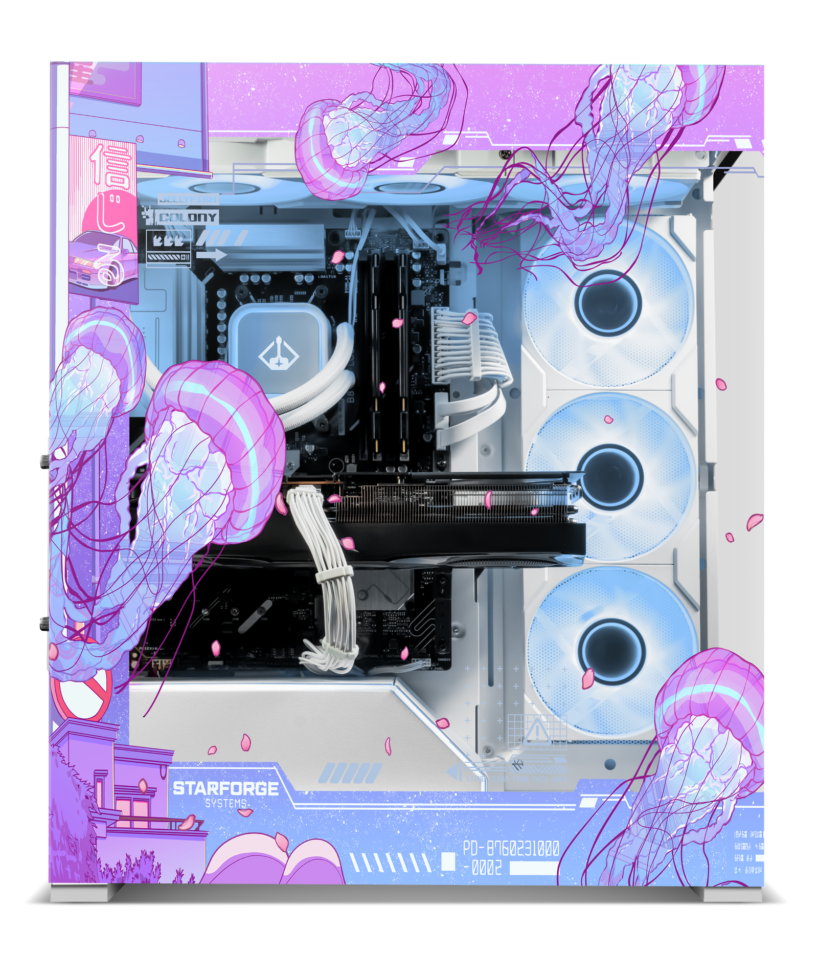 Jellyfish Crossing Print Navigator side view