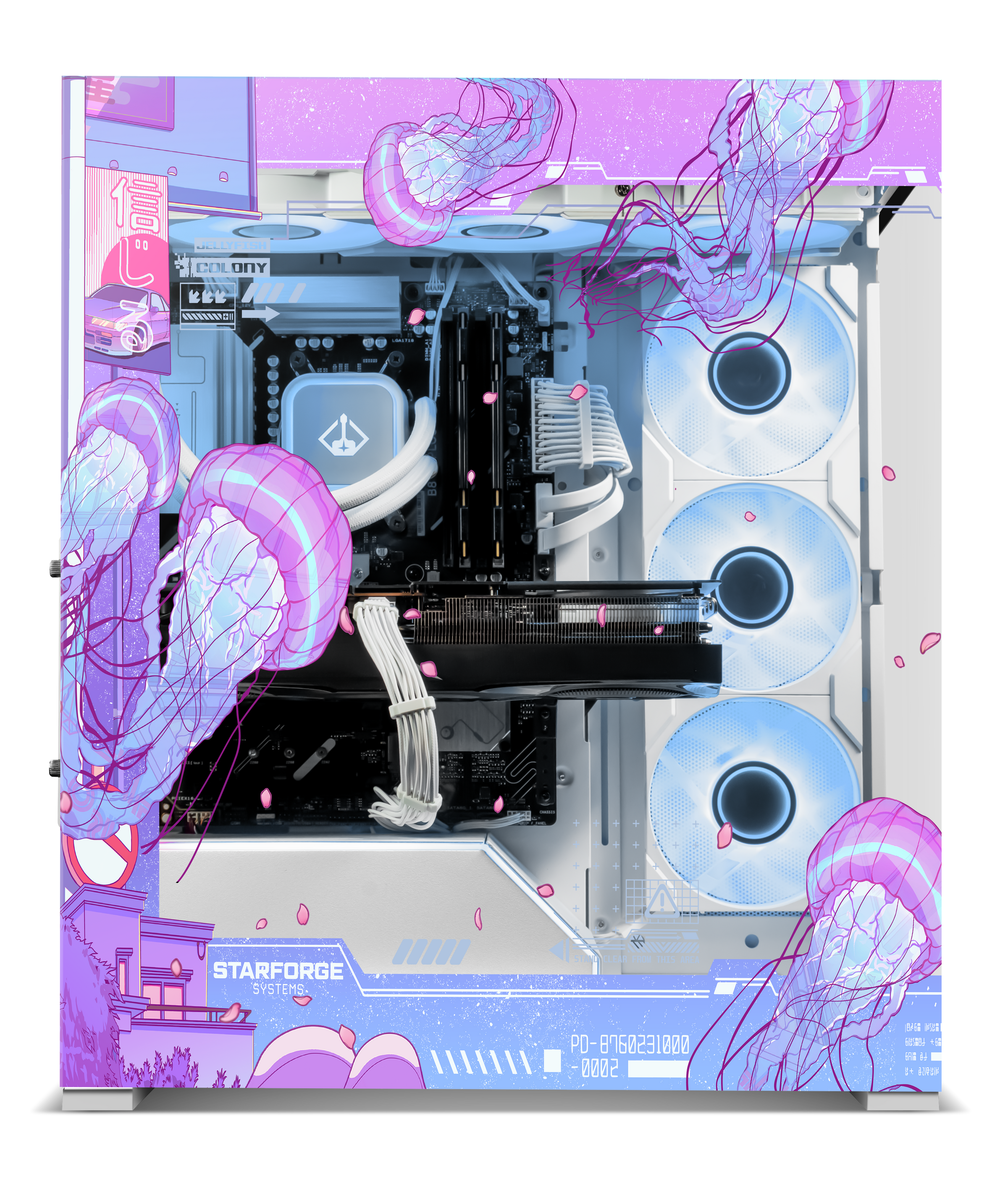 Jellyfish Crossing Print Navigator side view