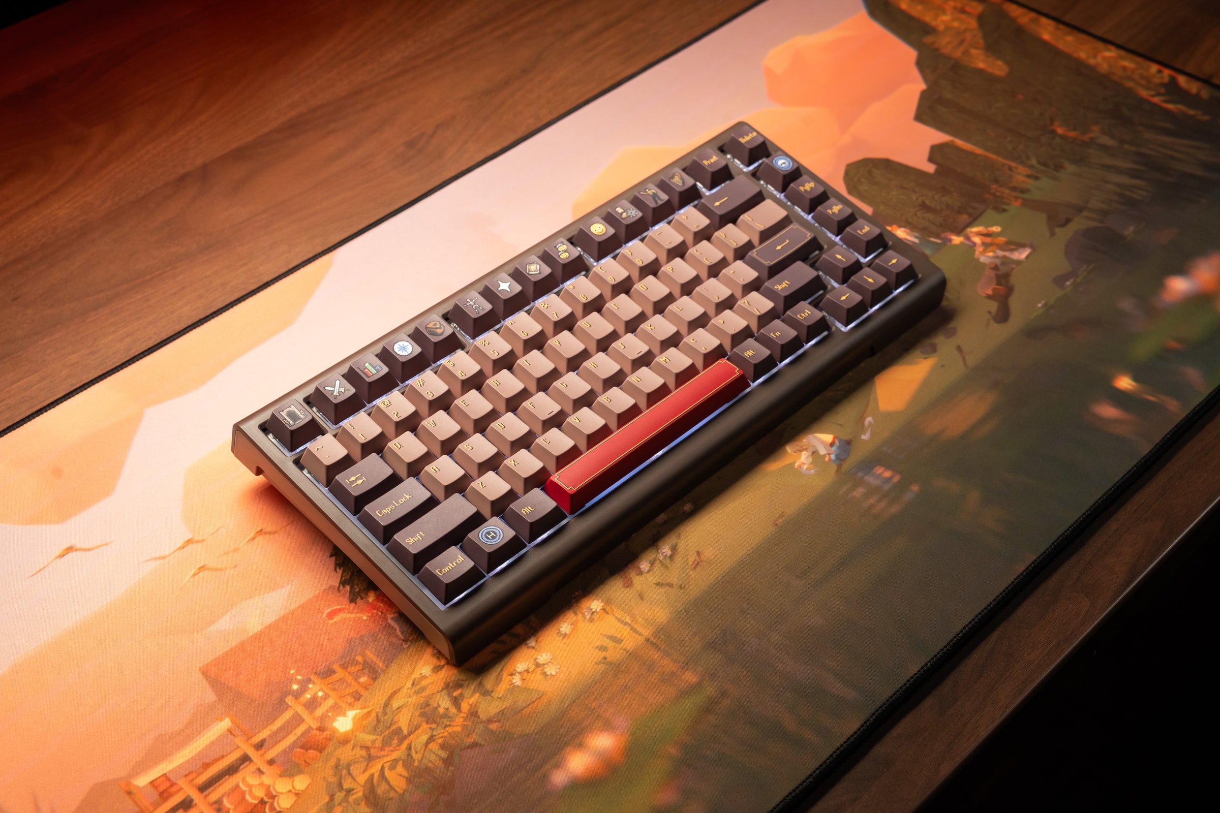 Old School RuneScape Keycap Set angled view