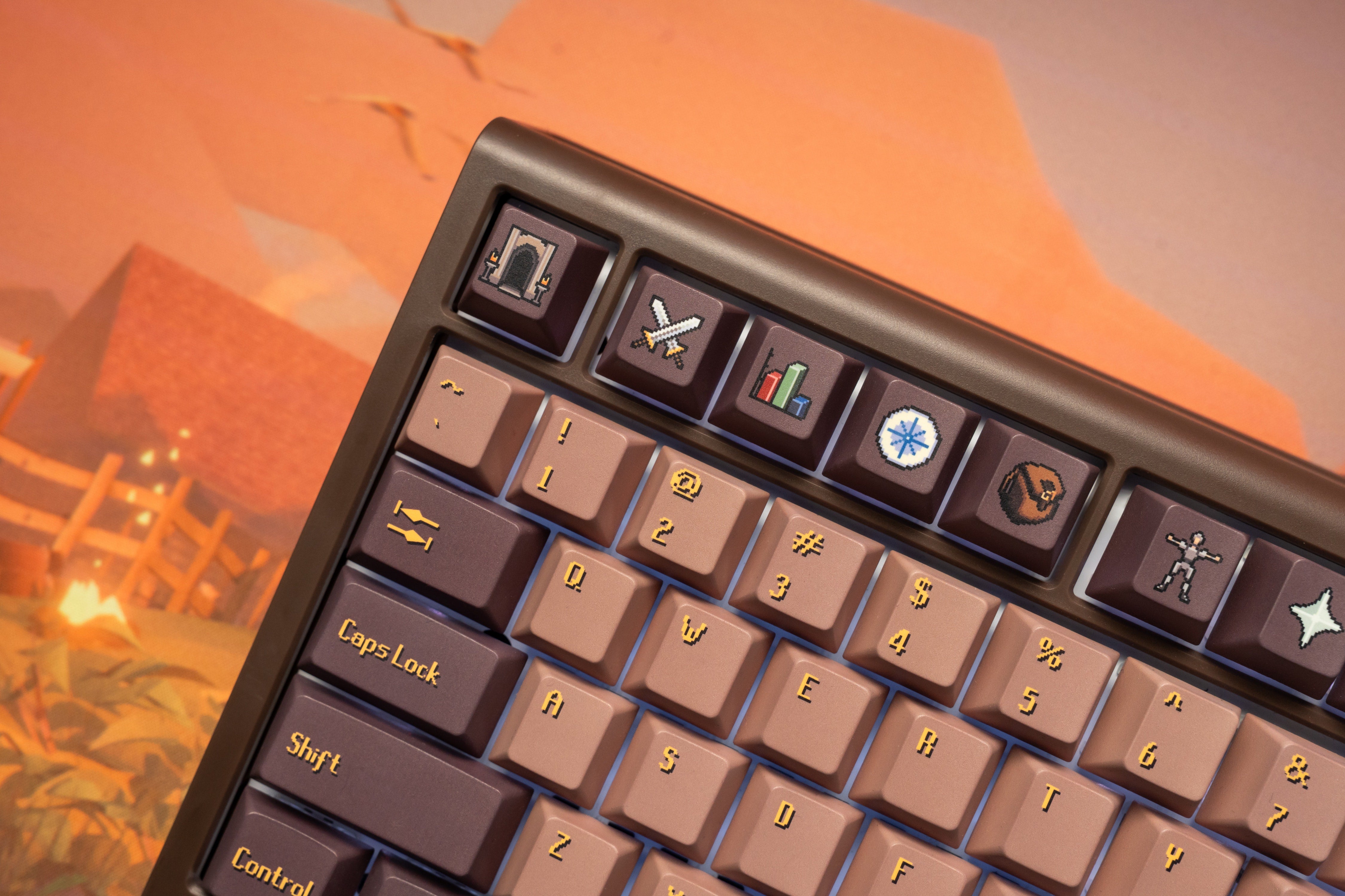 Old School RuneScape Keycap Set side view