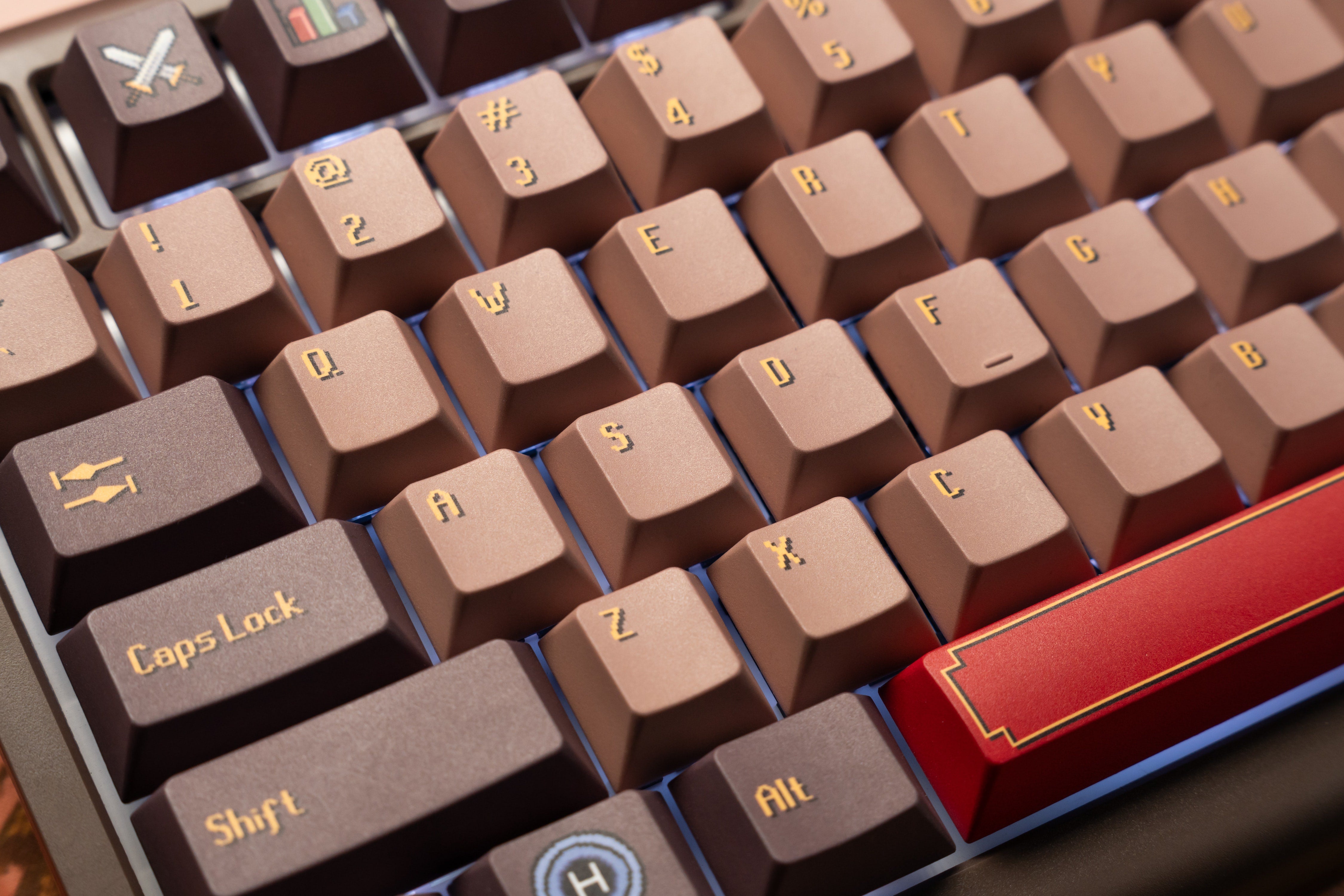 Old School RuneScape Keycap Set side view