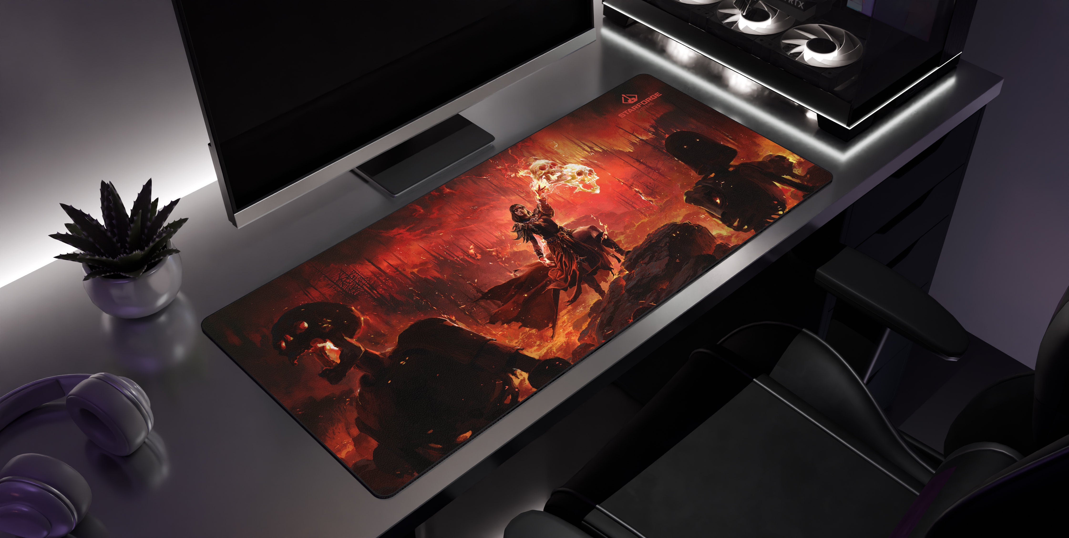 Infernalist - Path of Exile 2 Desk Mat side view