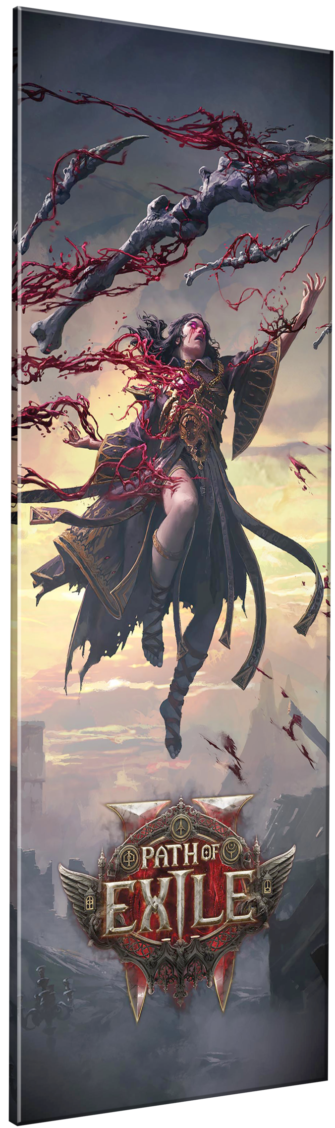 Blood Mage - Path of Exile 2 Platelight Acrylic angled view