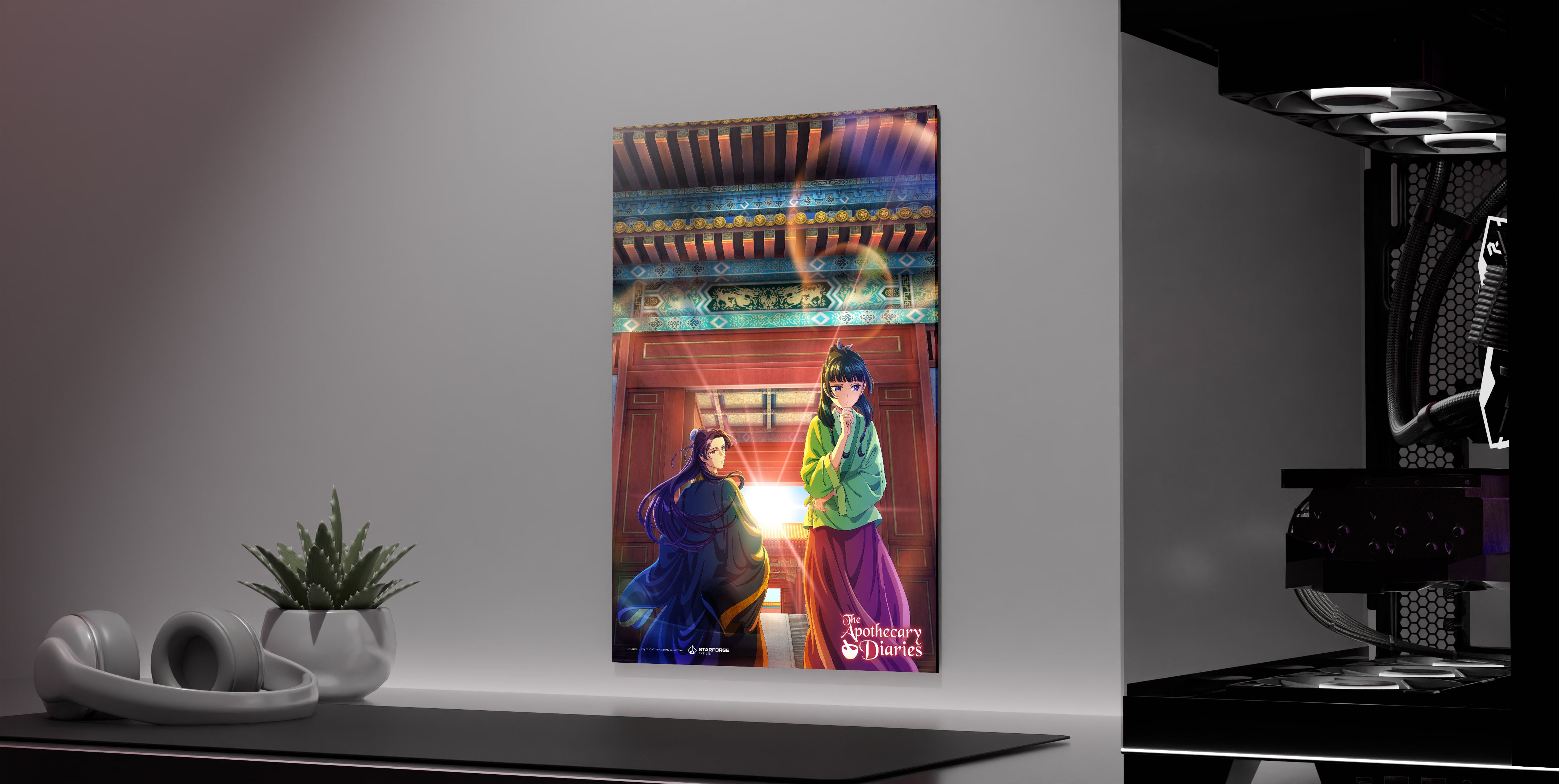 Priorities - The Apothecary Diaries Wall Art side view