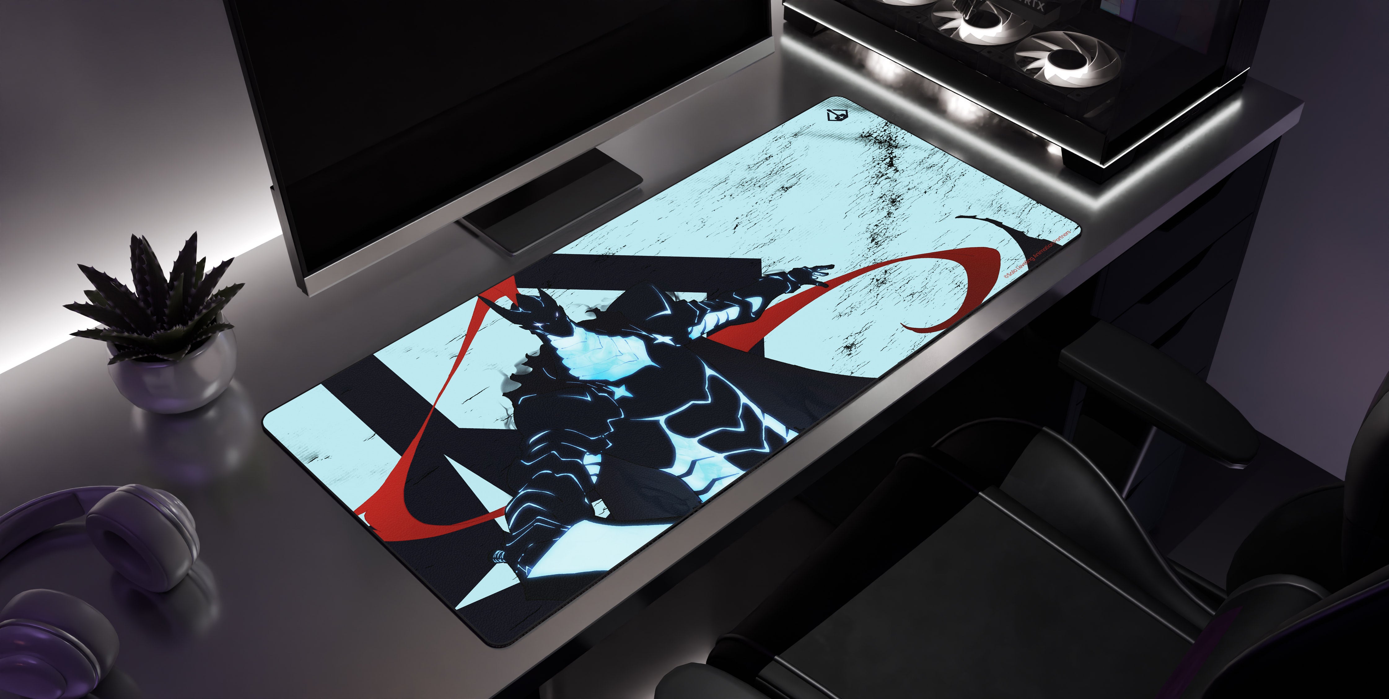 Igris Shadow - Solo Leveling Desk Mat side view