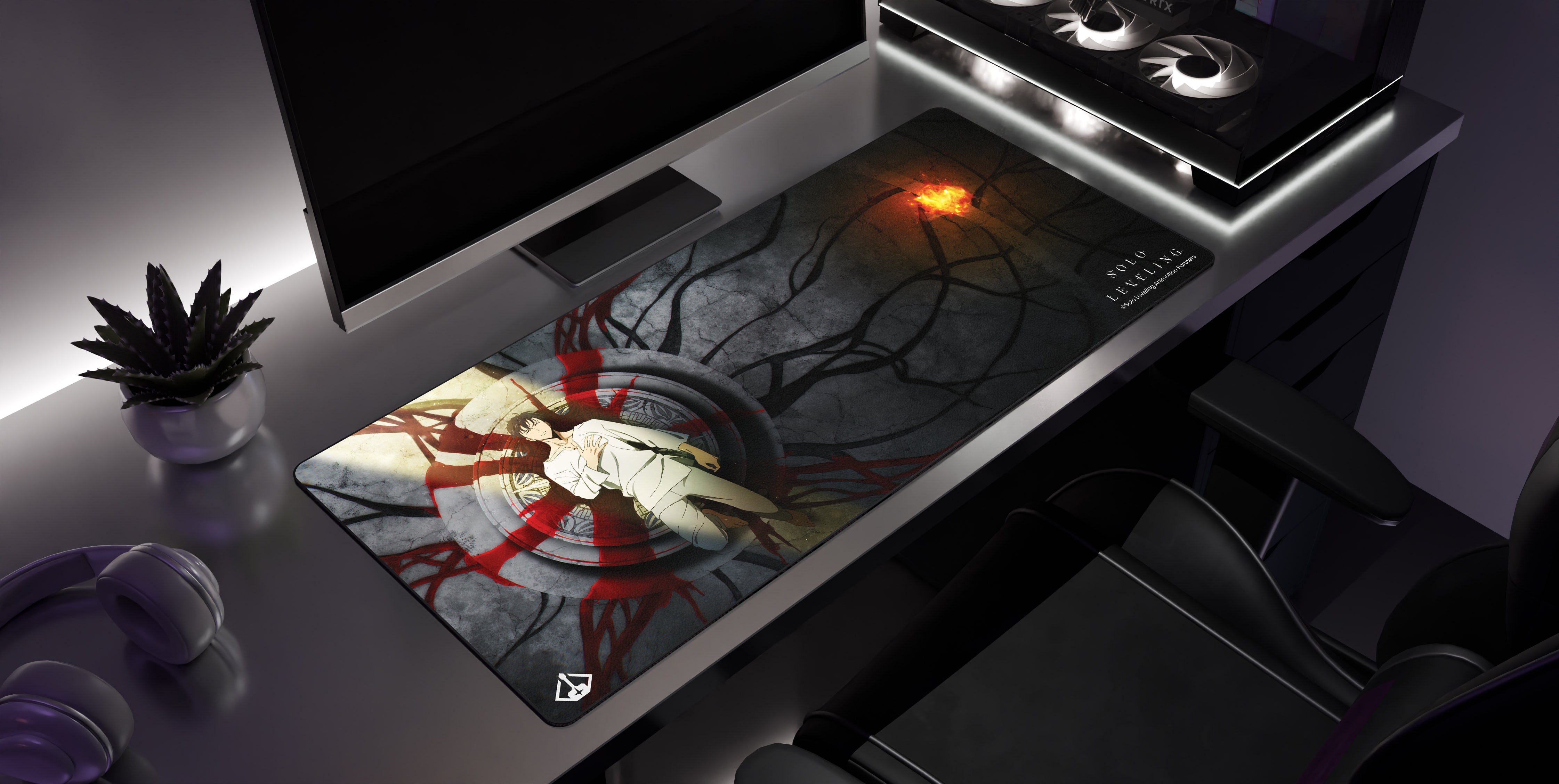Solo Leveling Desk Mat – Sung Jinwoo | Starforge Systems