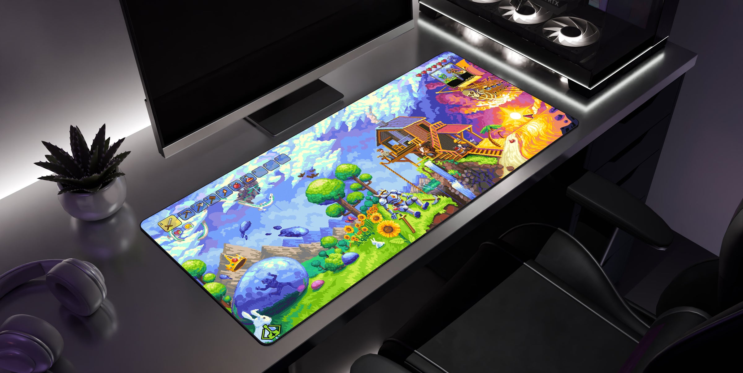 Beginnings - Desk Mat side view
