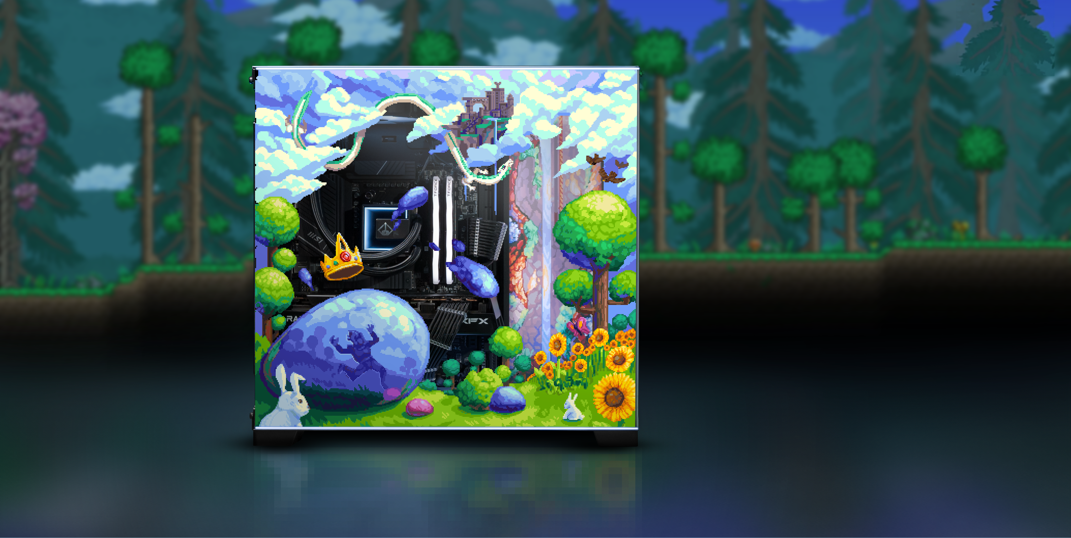 Open Box/Refurb - Terraria PC angled view